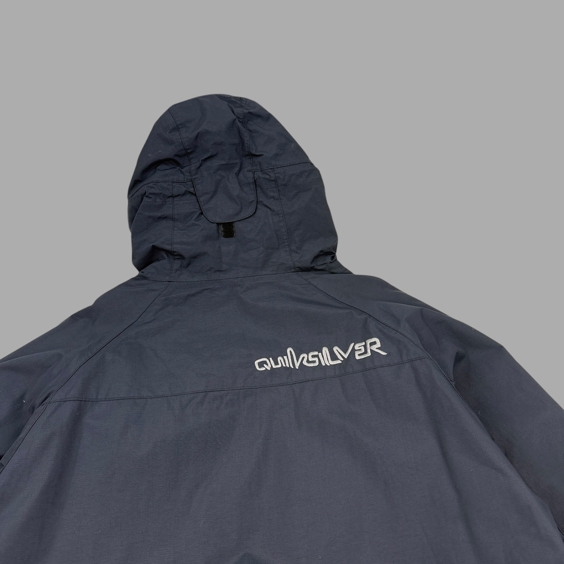 Quiksilver 2000's technical asymmetrical zip compass ski jacket (M)