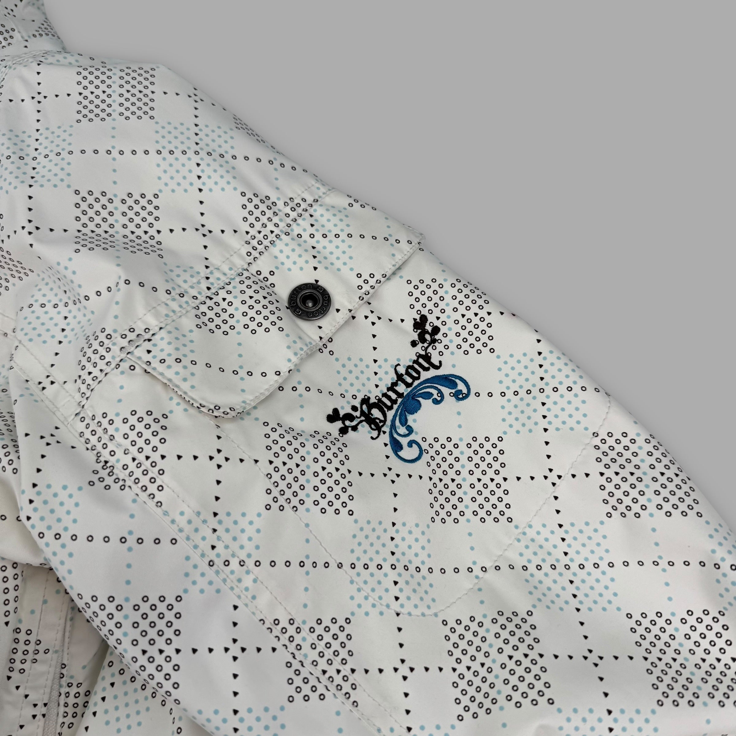 Burton 2000's technical vented monogram plaid ski jacket (L) wms