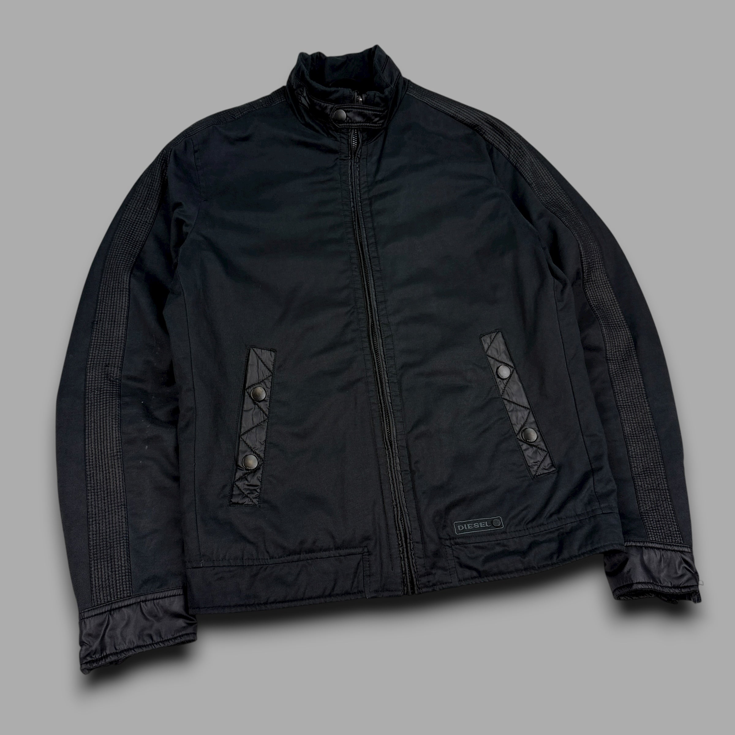 Diesel 2000's technical panelled zip up coach jacket (M)