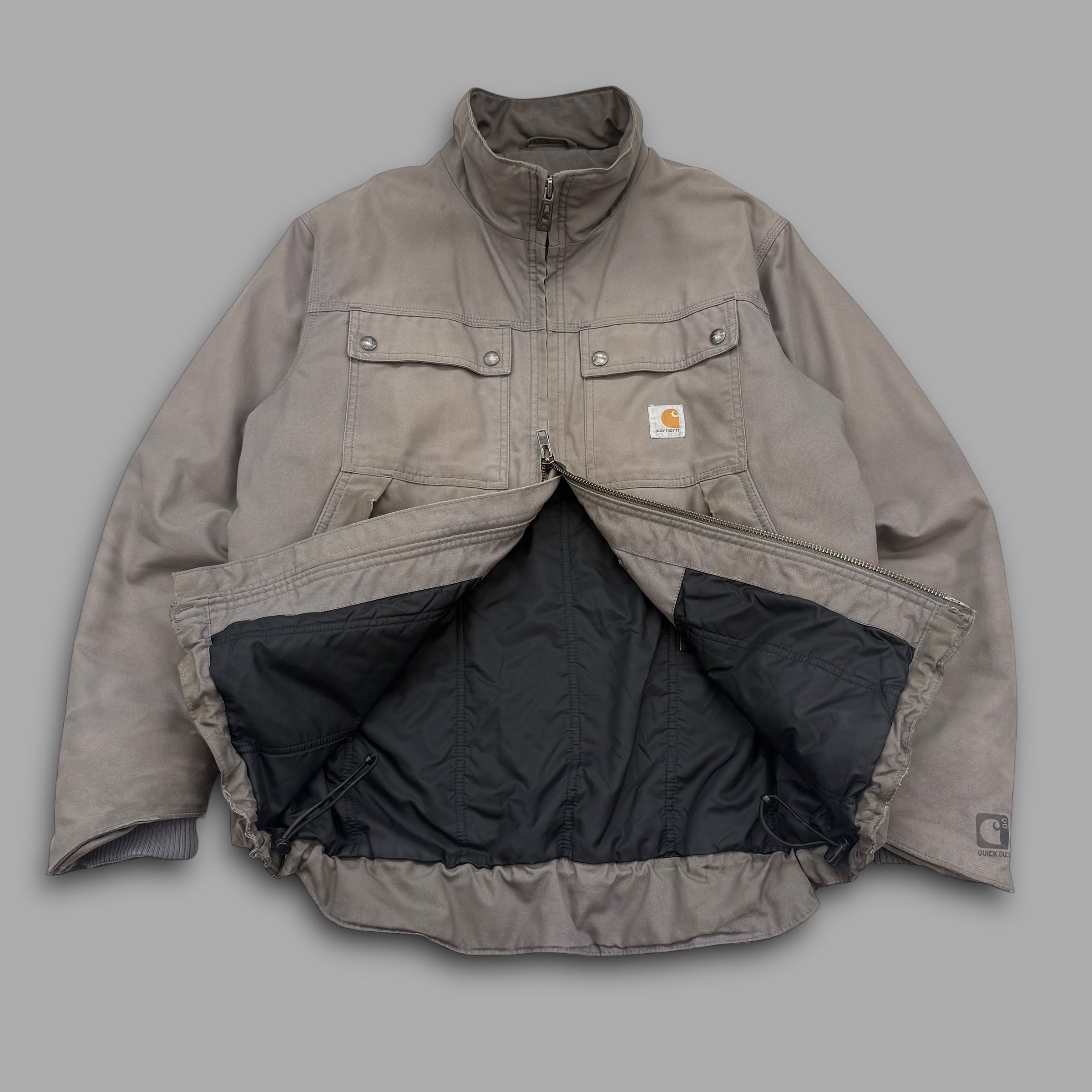 Carhartt 2000's multi-pocket quick duck workwear jacket (M-L)