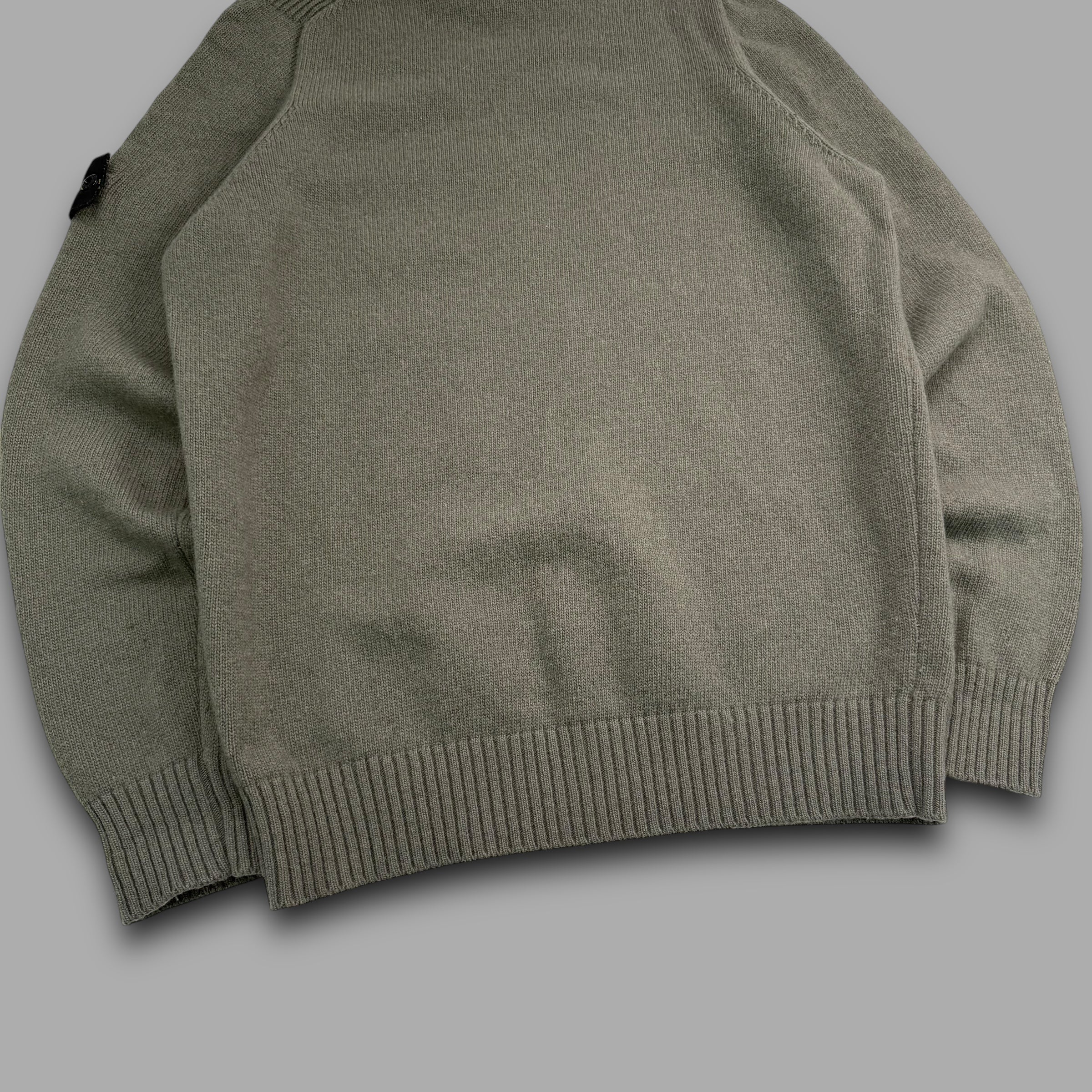 Stone island wool knit pullover sweatshirt (M)