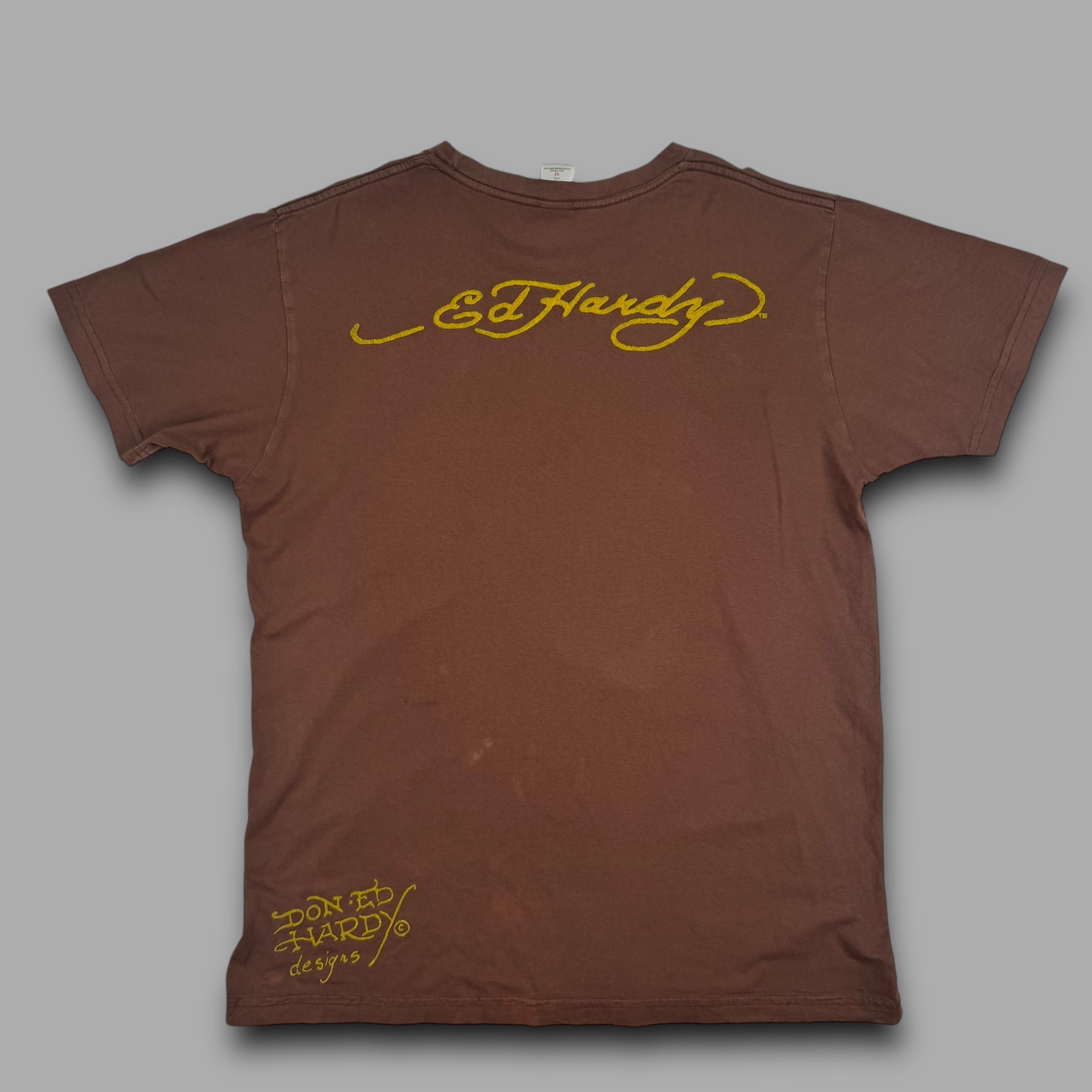 Ed hardy 2000's graphic spellout tee (M)