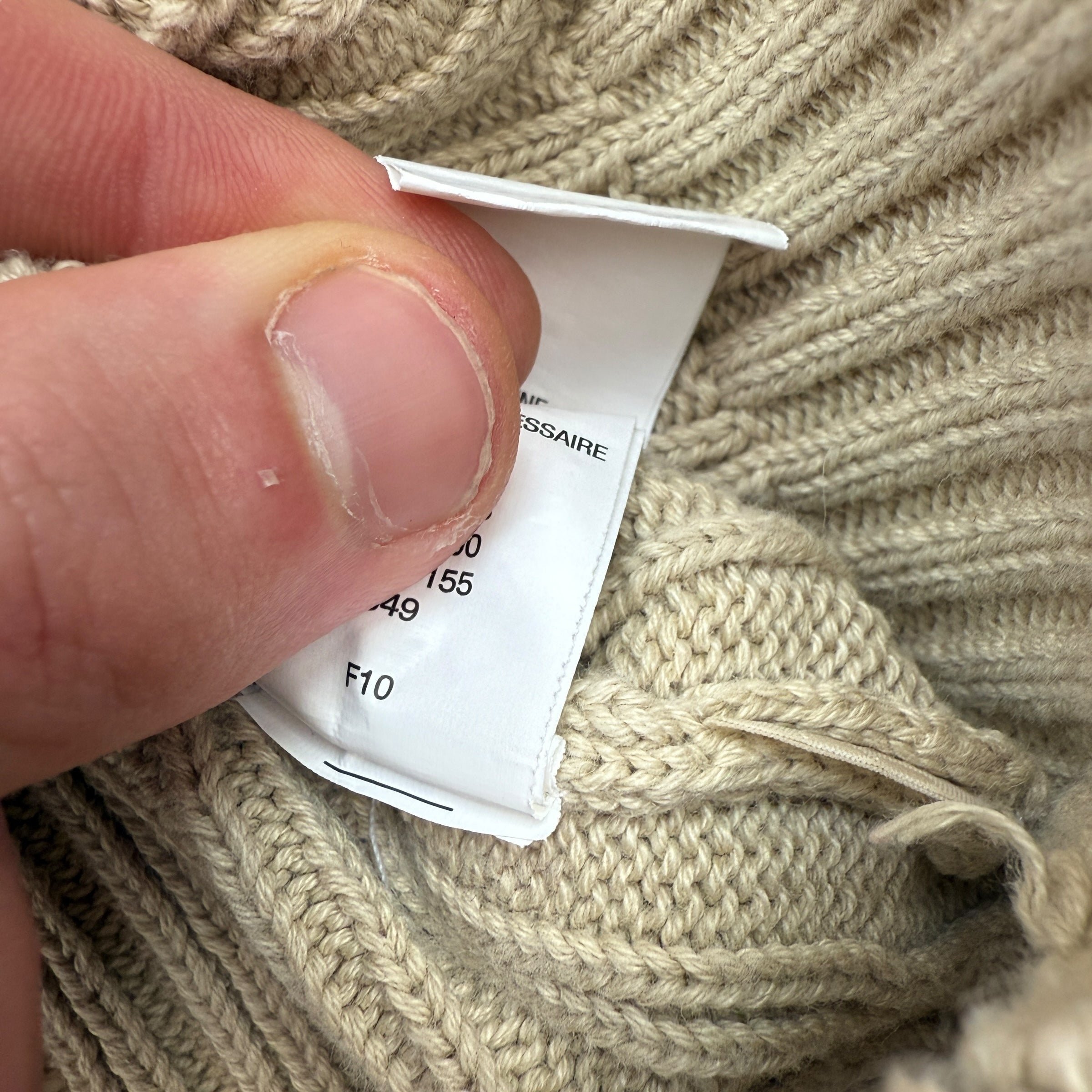 Timberland 2010 ribbed knit pullover sweatshirt (M)