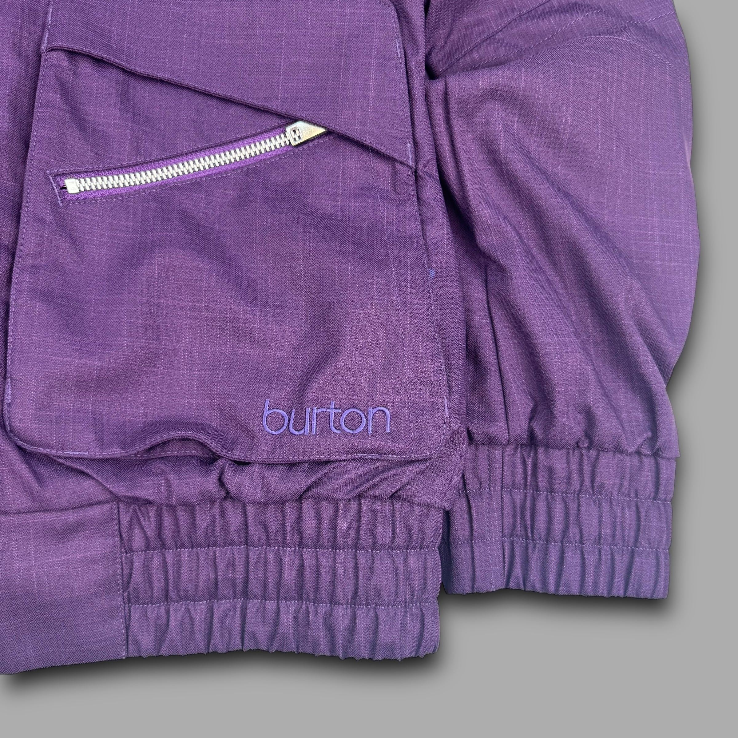 Burton 2000's technical multi-pocket fur hood softshell ski jacket (L) wms