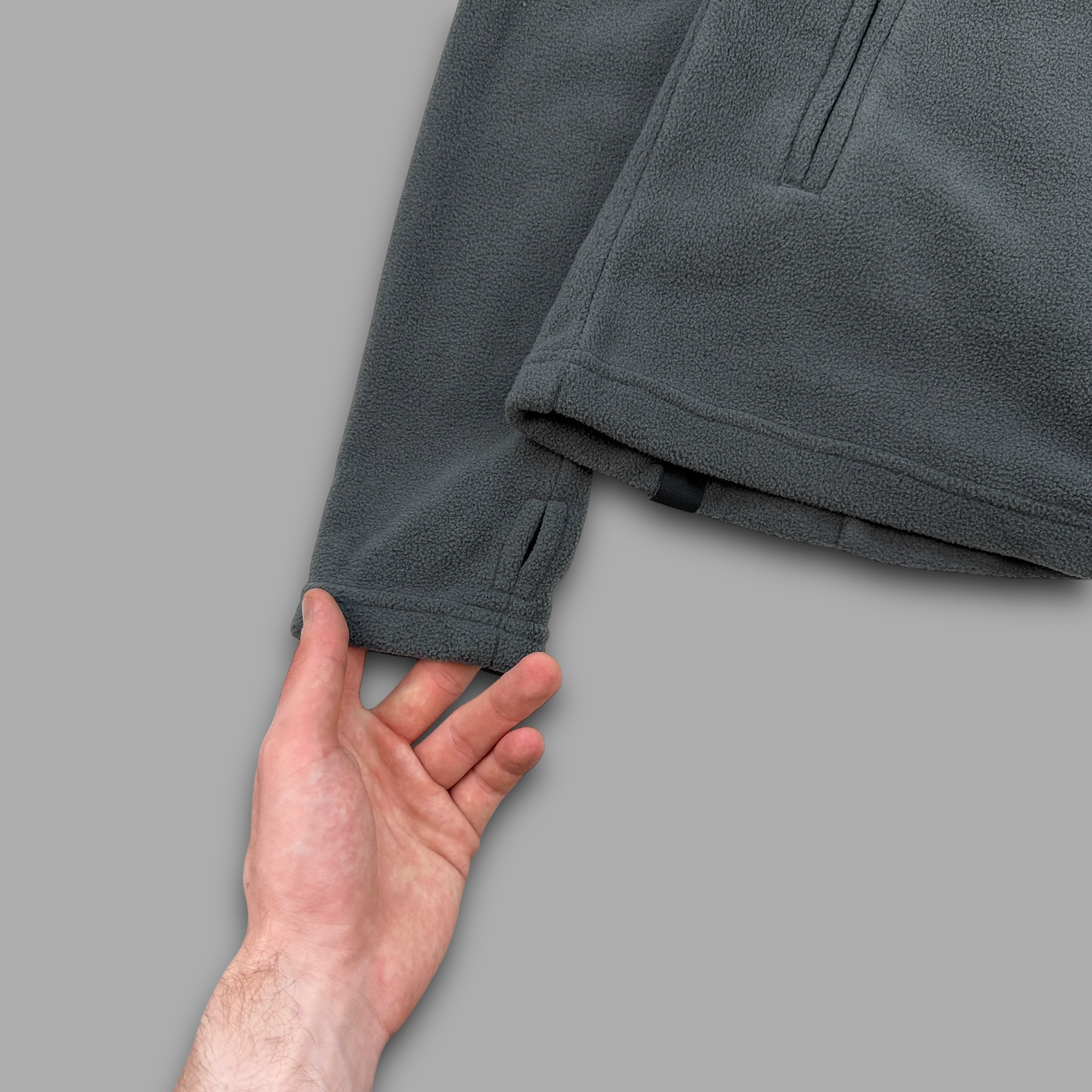 Bench 2000's technical asymmetrical zip fleece jacket (M)
