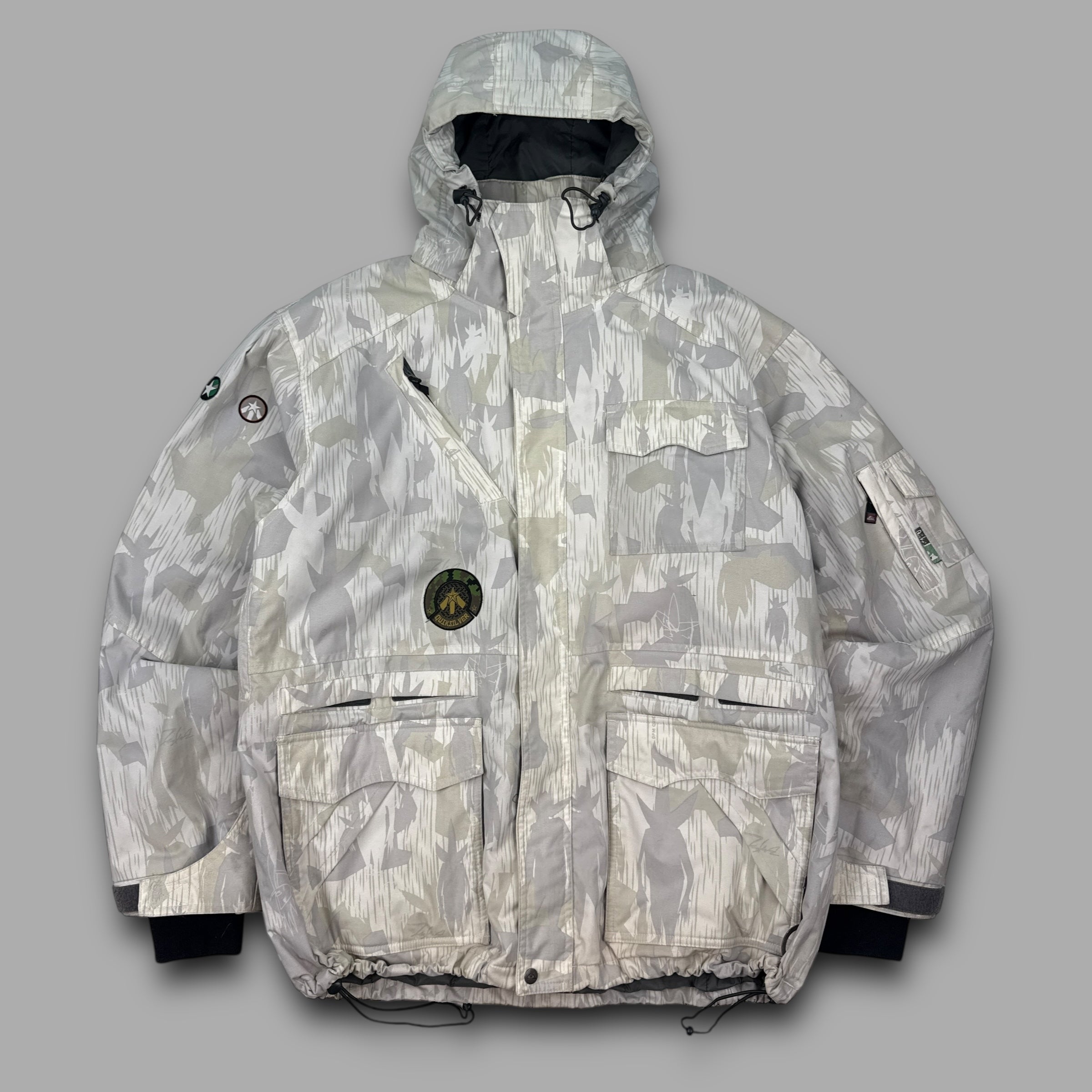 Quiksilver x futura 2007 FU splinter DMP ski jacket (M)