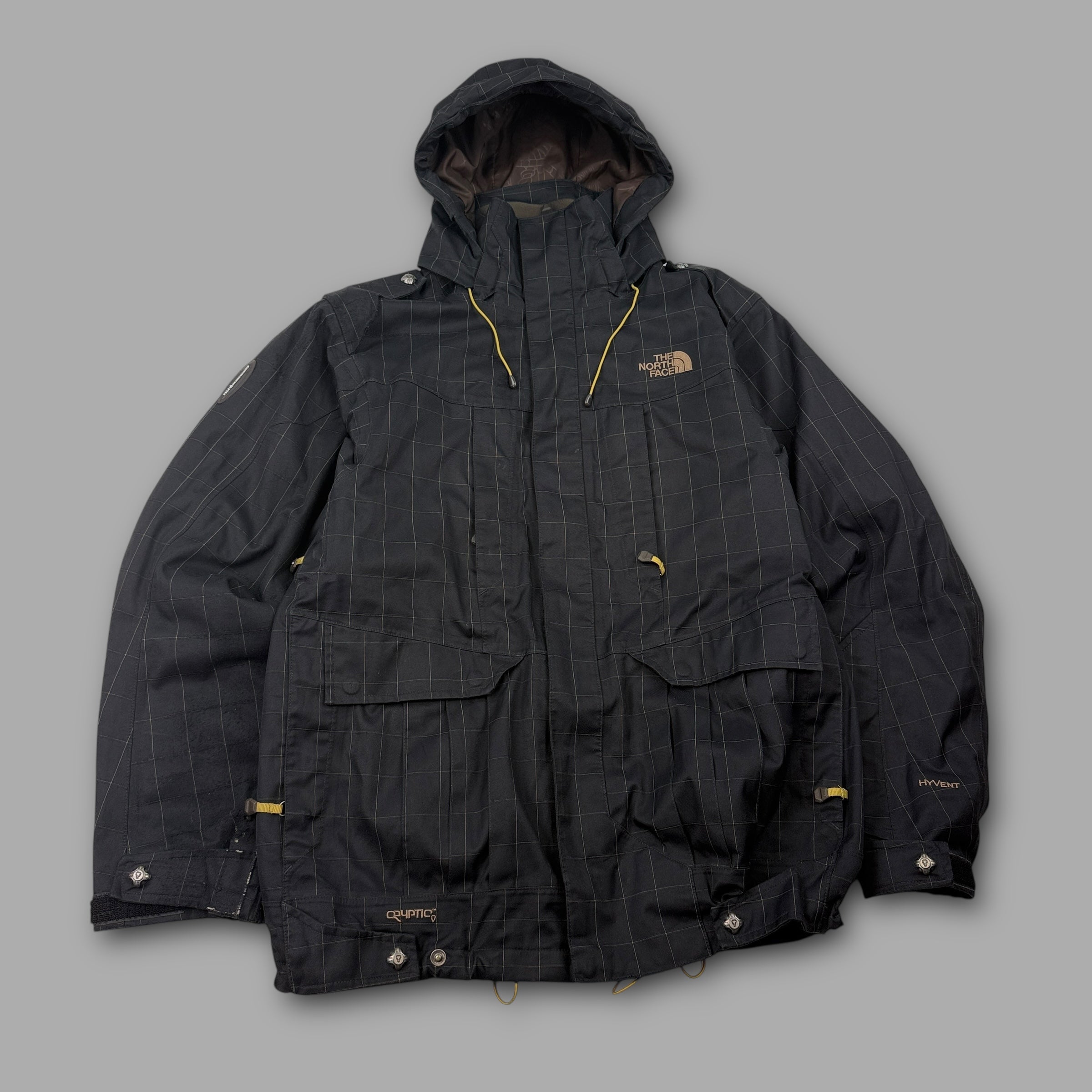 The north face 2008 cryptic series technical plaid softshell ski jacket (S)