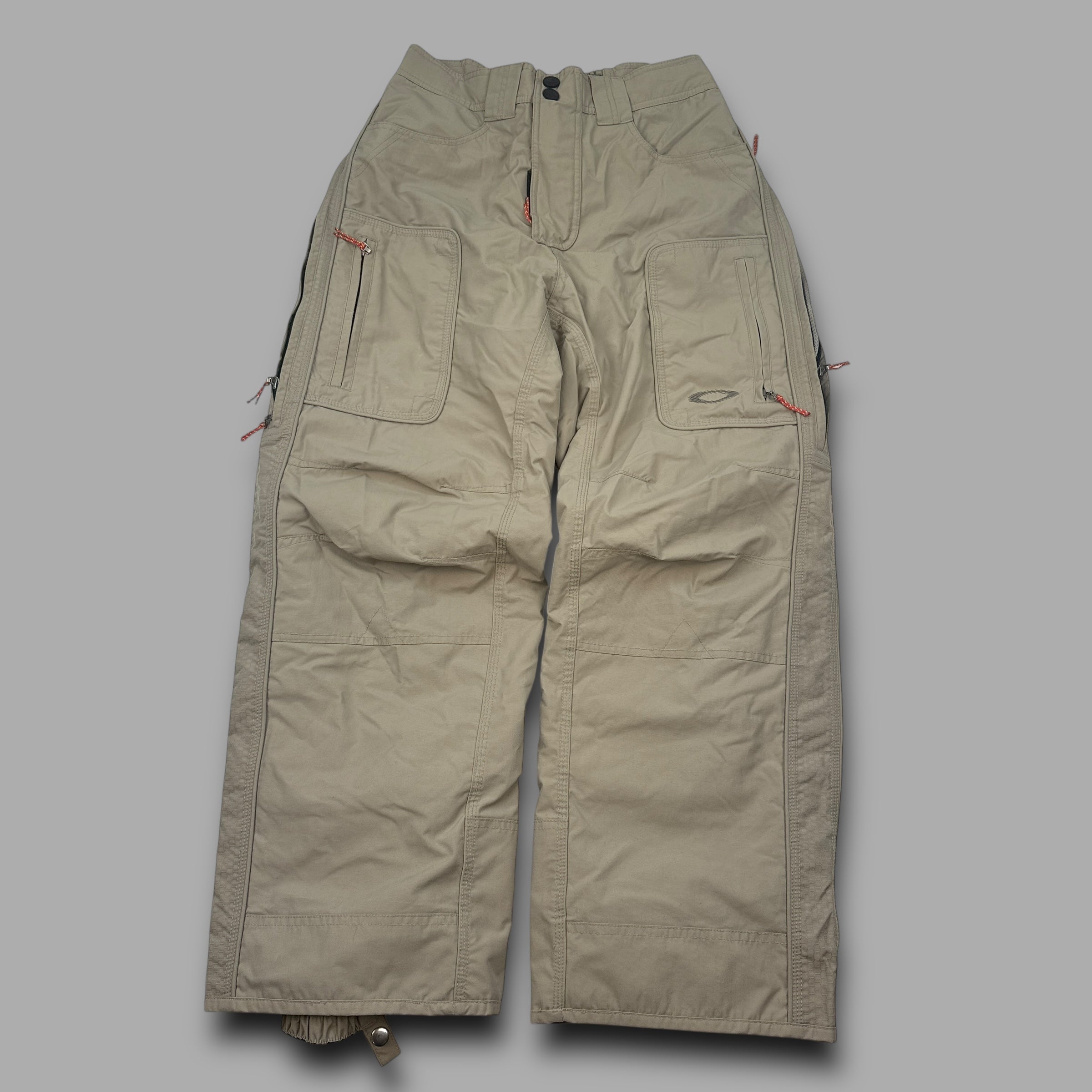 Oakley software 2000's technical baggy wide leg contrast stitch ski sallopettes (S)