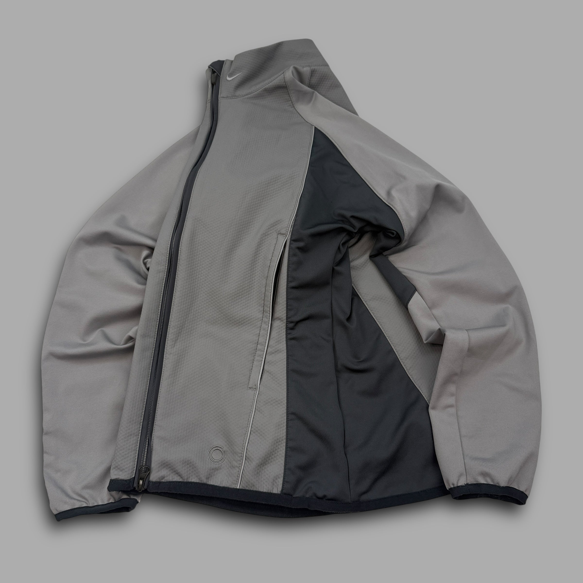 Nike sphere 2000's technical panelled zip-up softshell track jacket (XS)