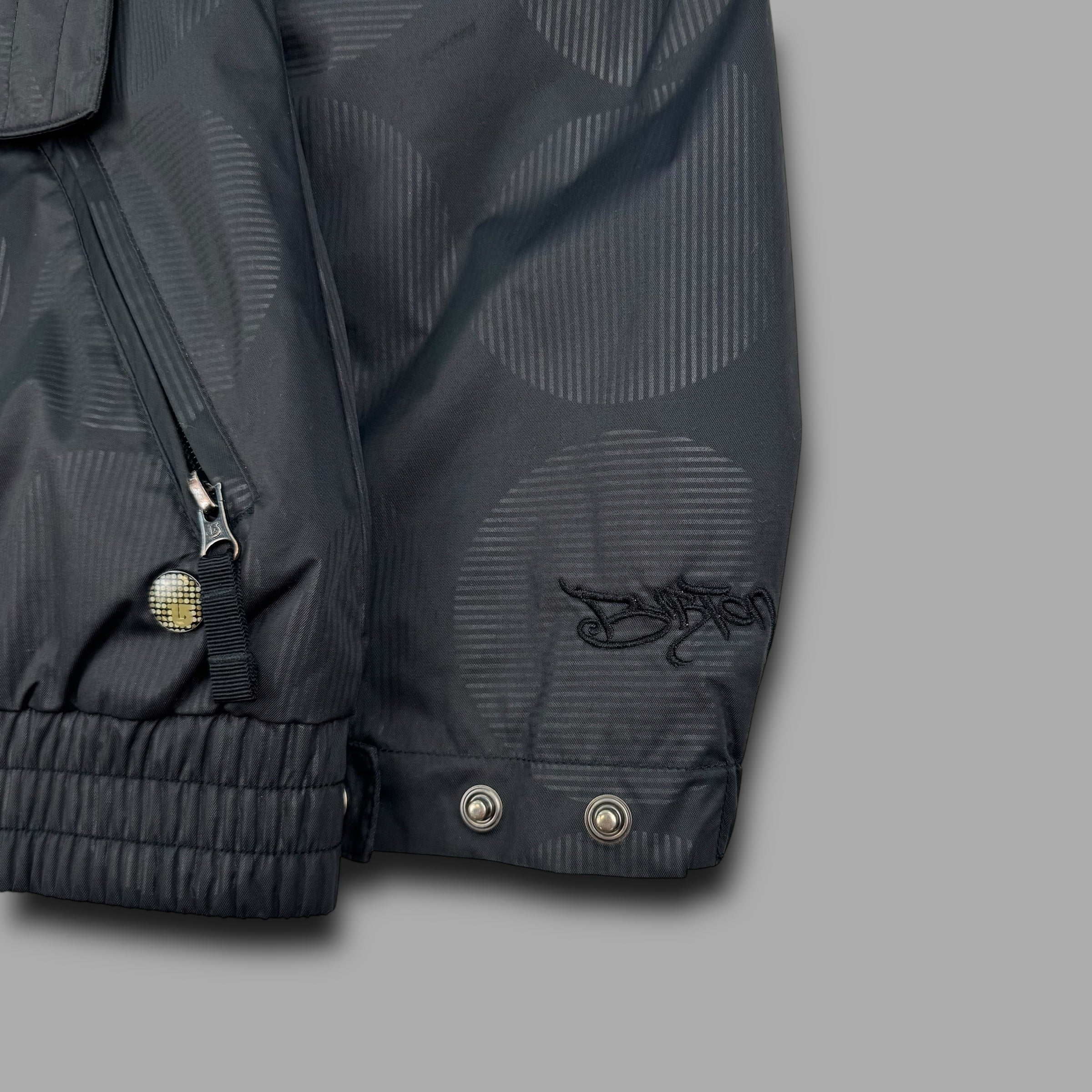 Burton 2000's technical monogram fur hood softshell ski jacket (L) wms