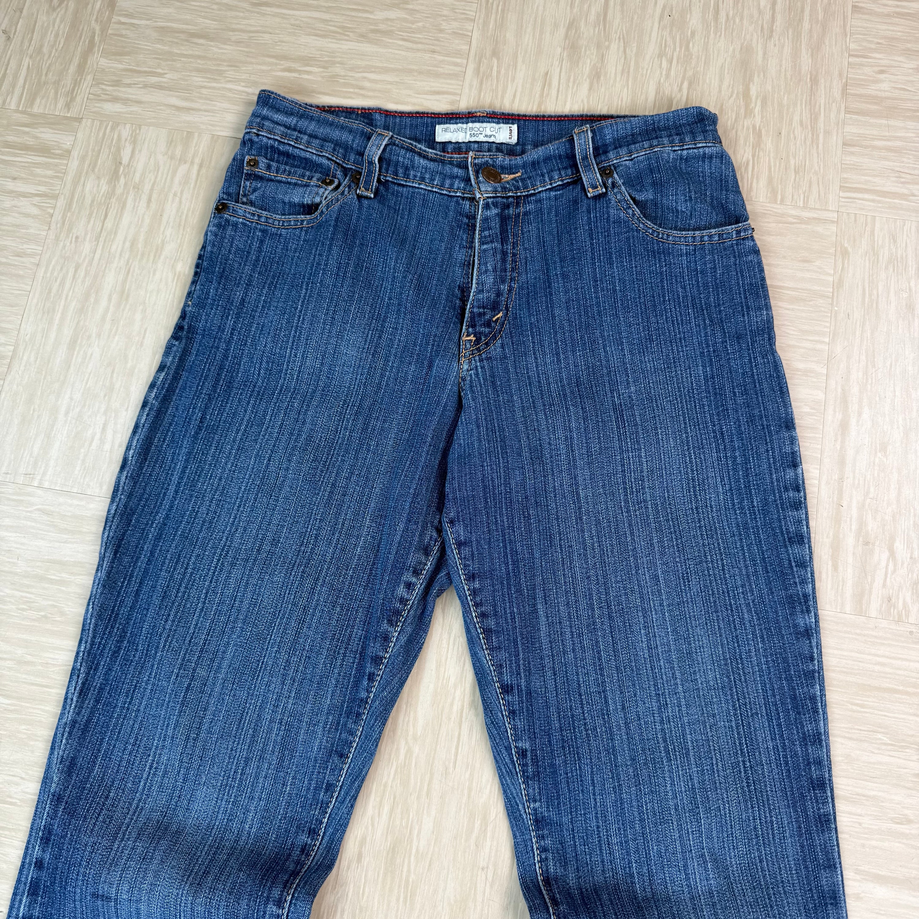 Levi's 550 2000's relaxed bootcut denim jeans (S)
