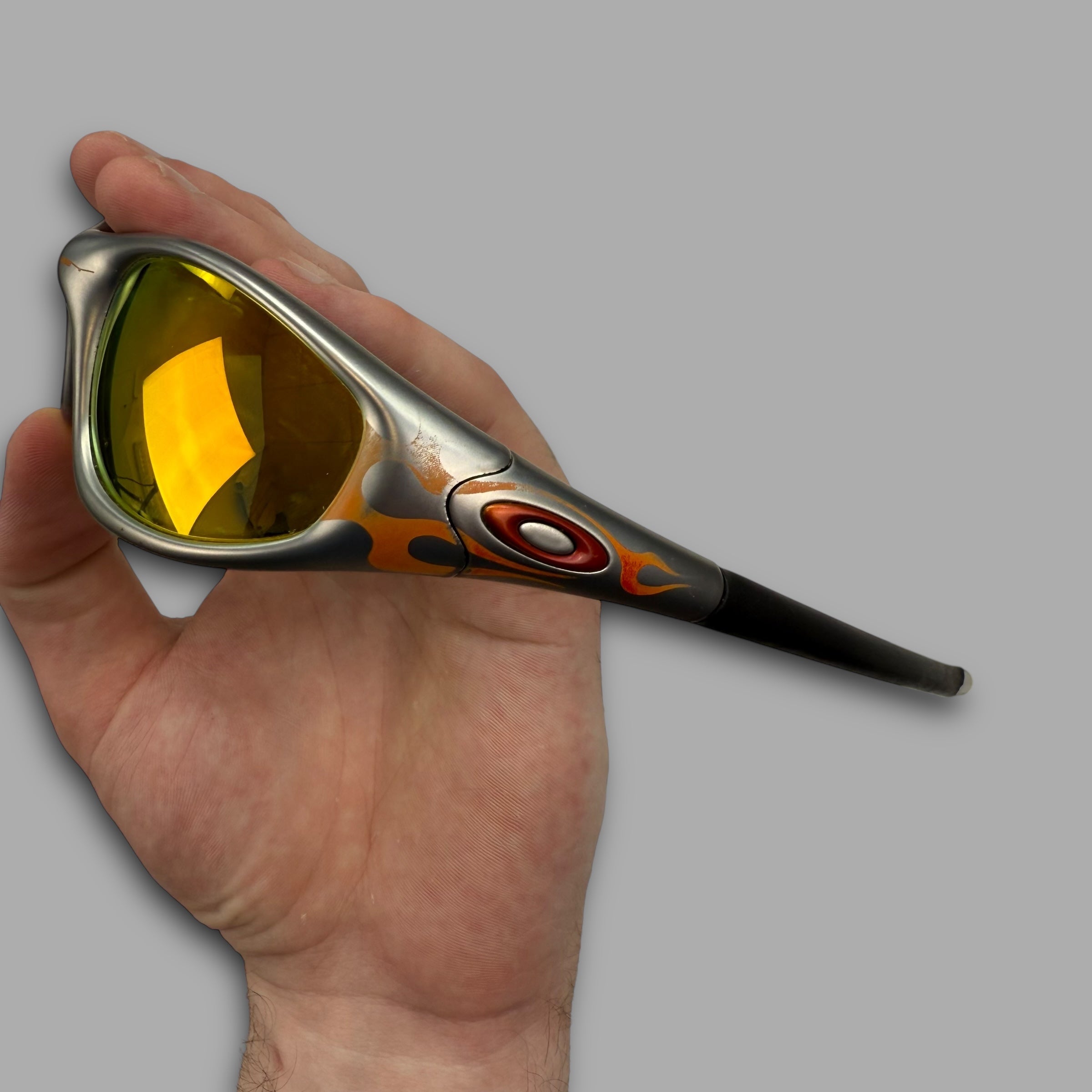 Oakley 1999 straight jacket flame red iridium (OS)