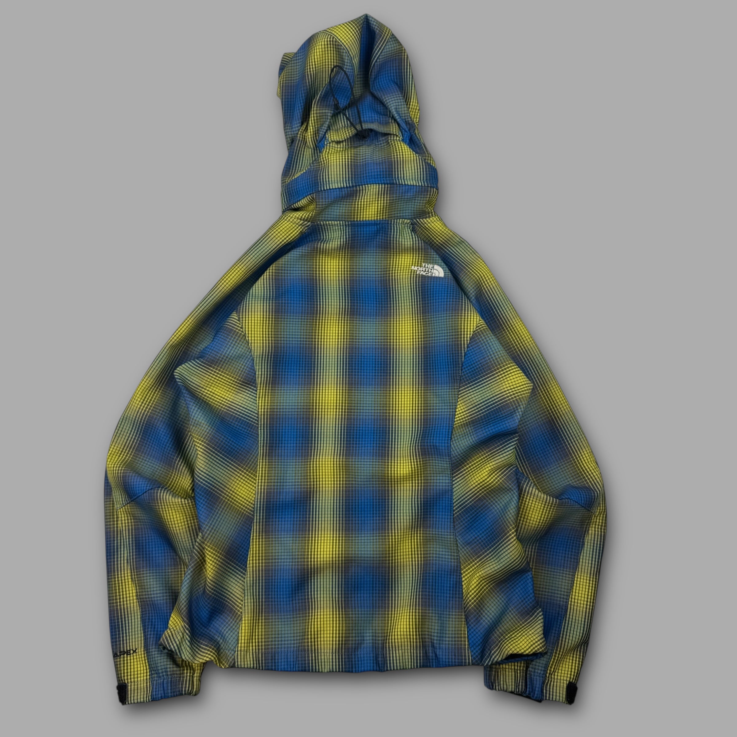 The north face 2005 technical plaid fleece lined softshell jacket (M) wms