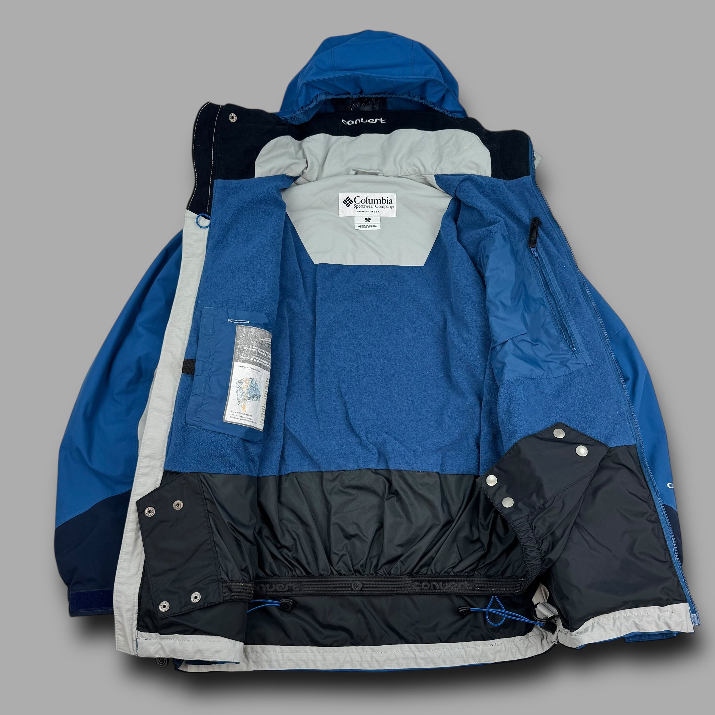 Columbia convert 2000's technical multi-pocket vented ski jacket (S)