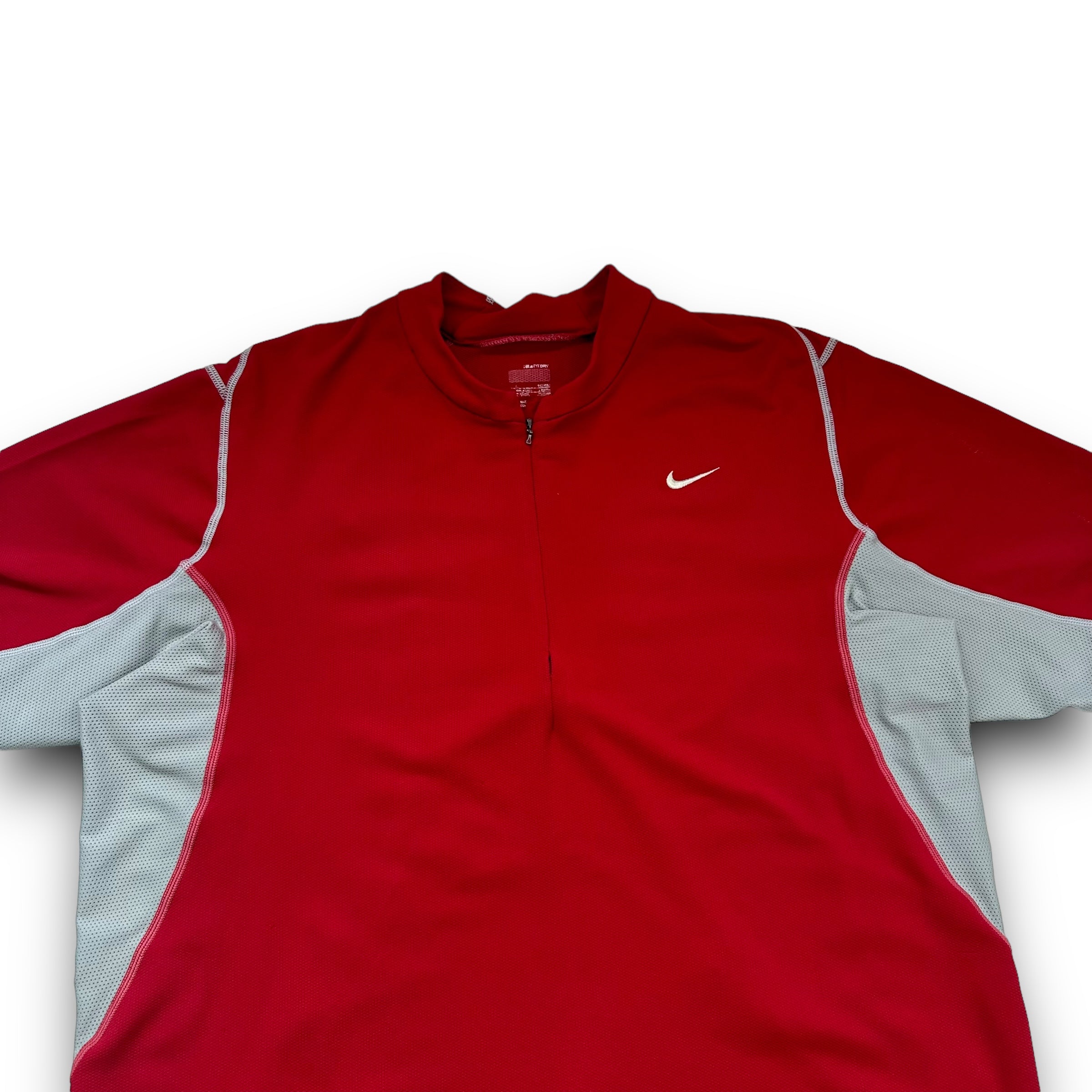 Nike training 2000's contrast stitch polo shirt (L)