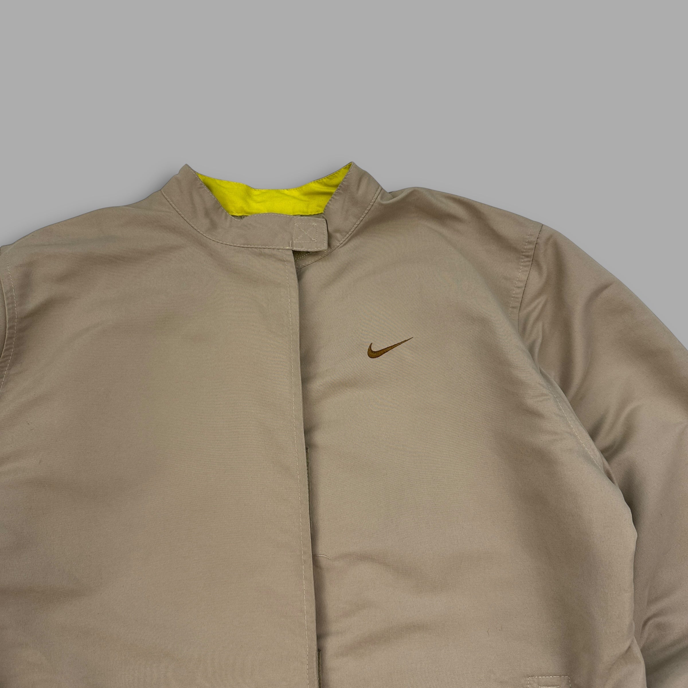 Nike 2000's technical asymmetrical velcro closure coach jacket (XS-S)