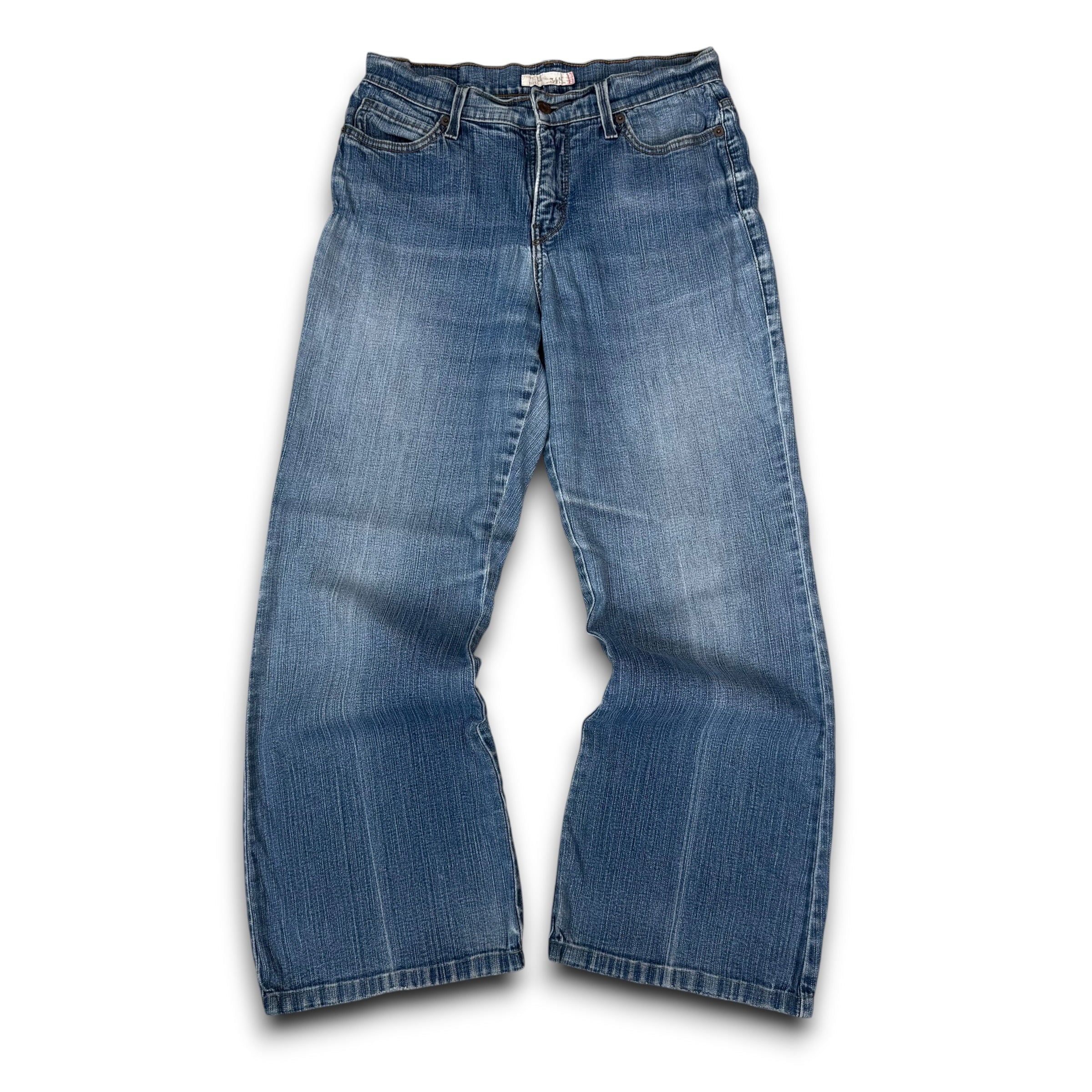 Levi's 548 2000's perfectly slimming relaxed flare denim jeans (S)