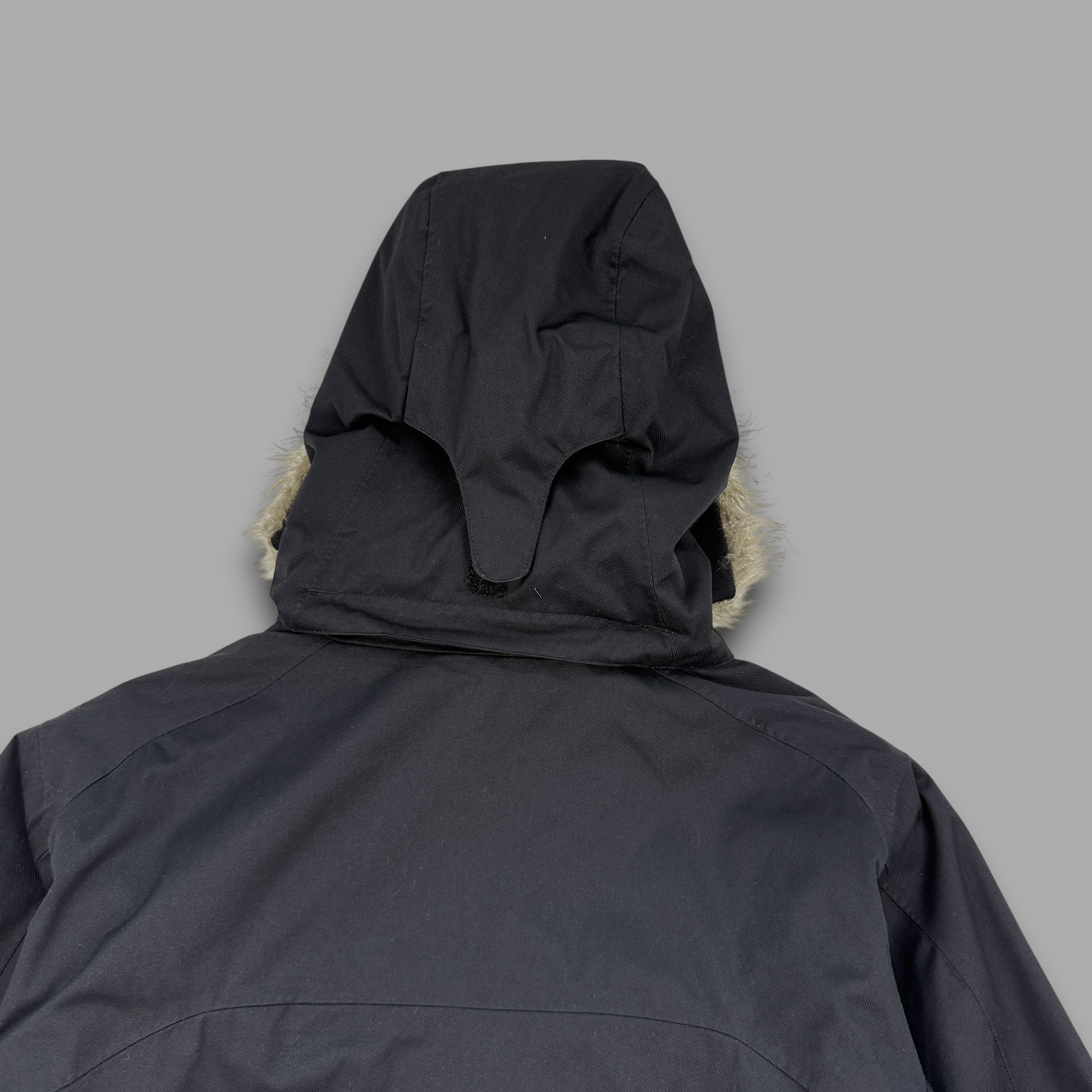 Columbia titanium 2000's technical fur hood waterproof shell jacket (M) wms