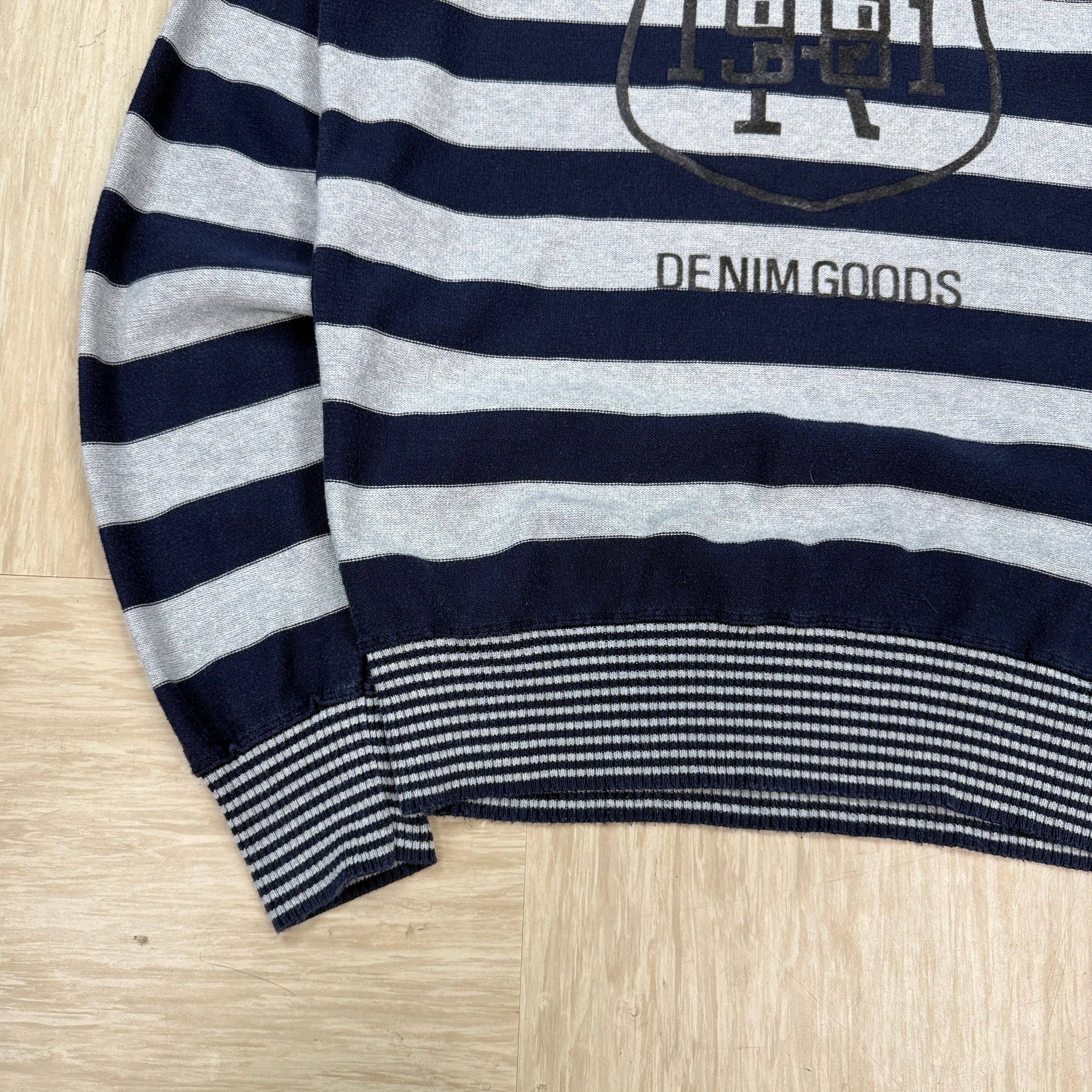 Replay pullover horizontal striped jumper (L)