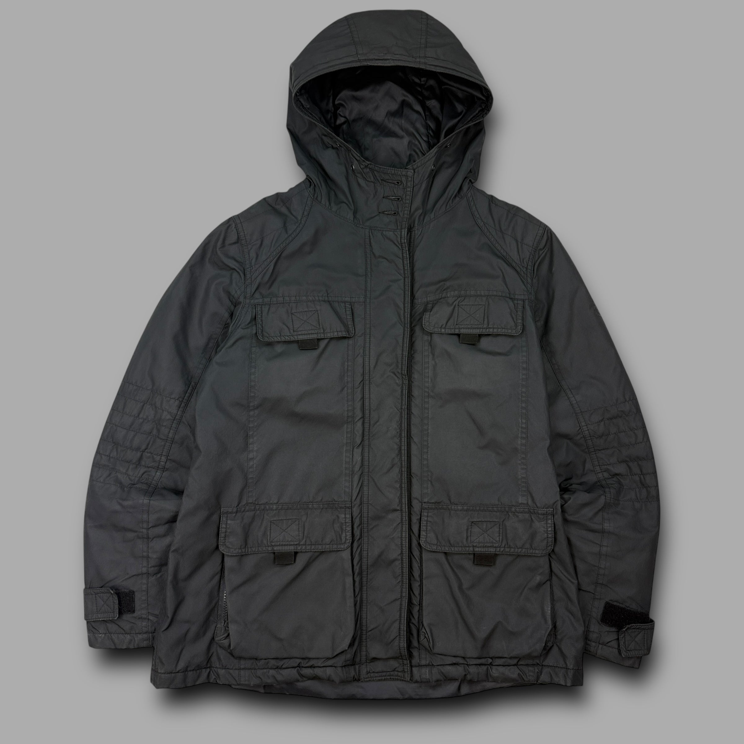 Dolce and gabanna 2000's technical multi-pocket nylon parka jacket (S-M)
