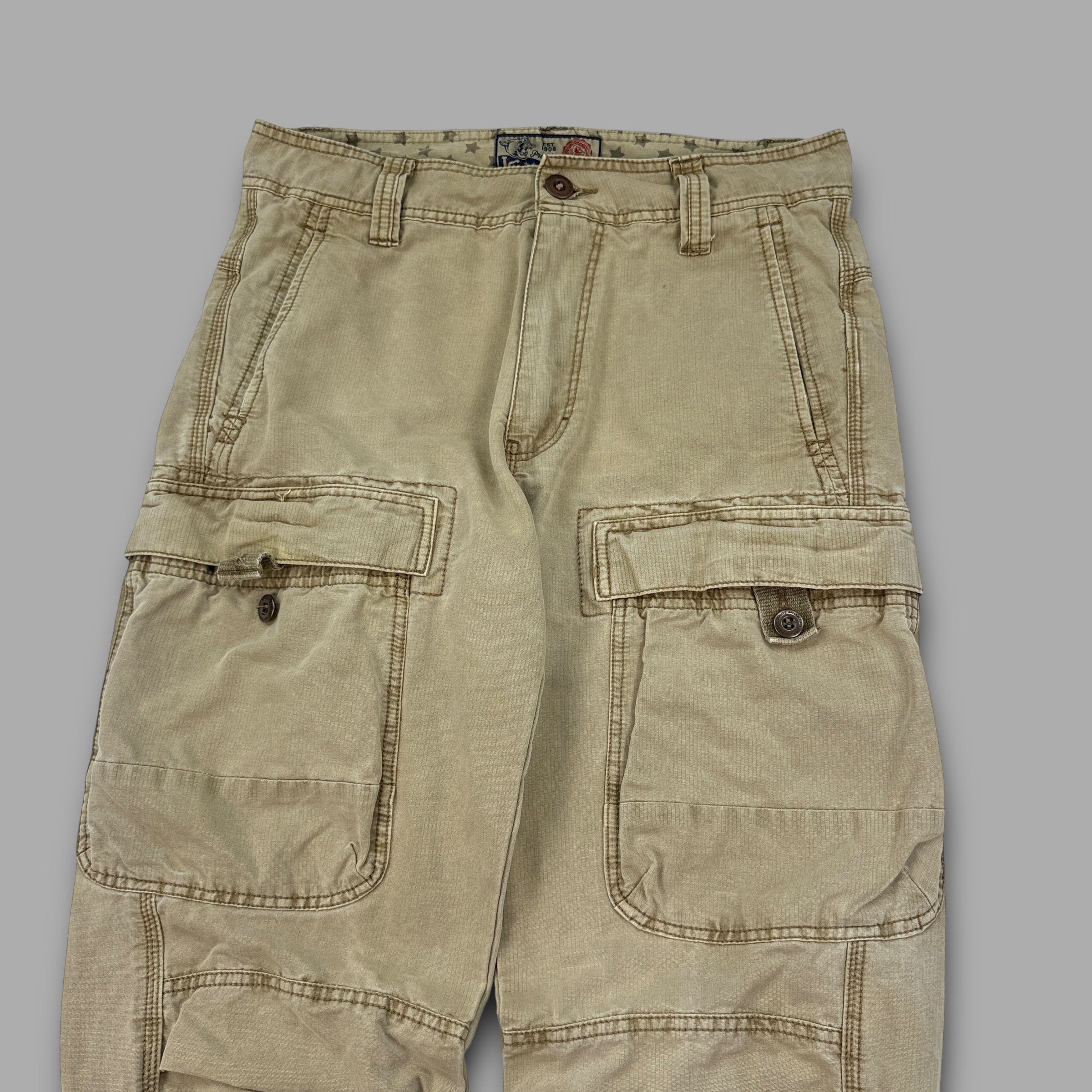 Lee 2000's contrast stitch straight leg cargo trousers (S)