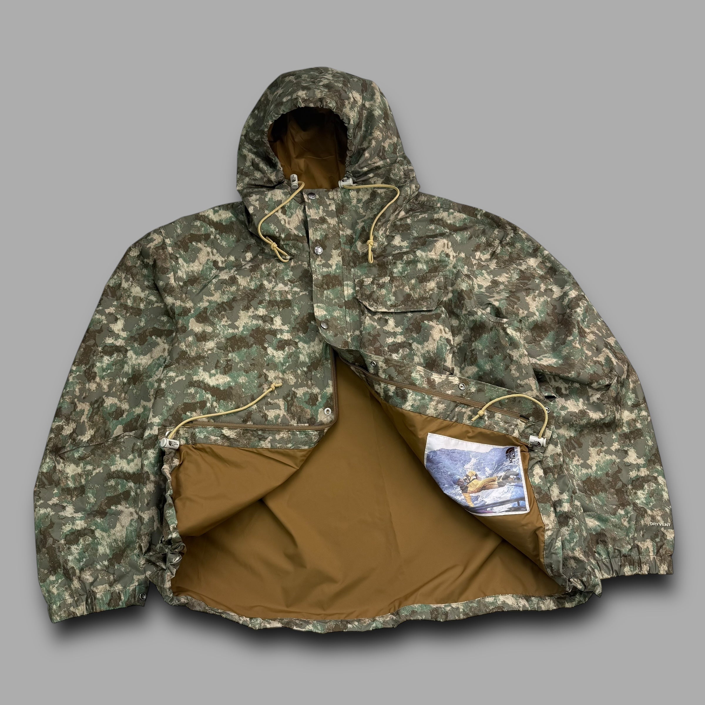 The north face 2023 technical multi-pocket camo shell jacket (XL)