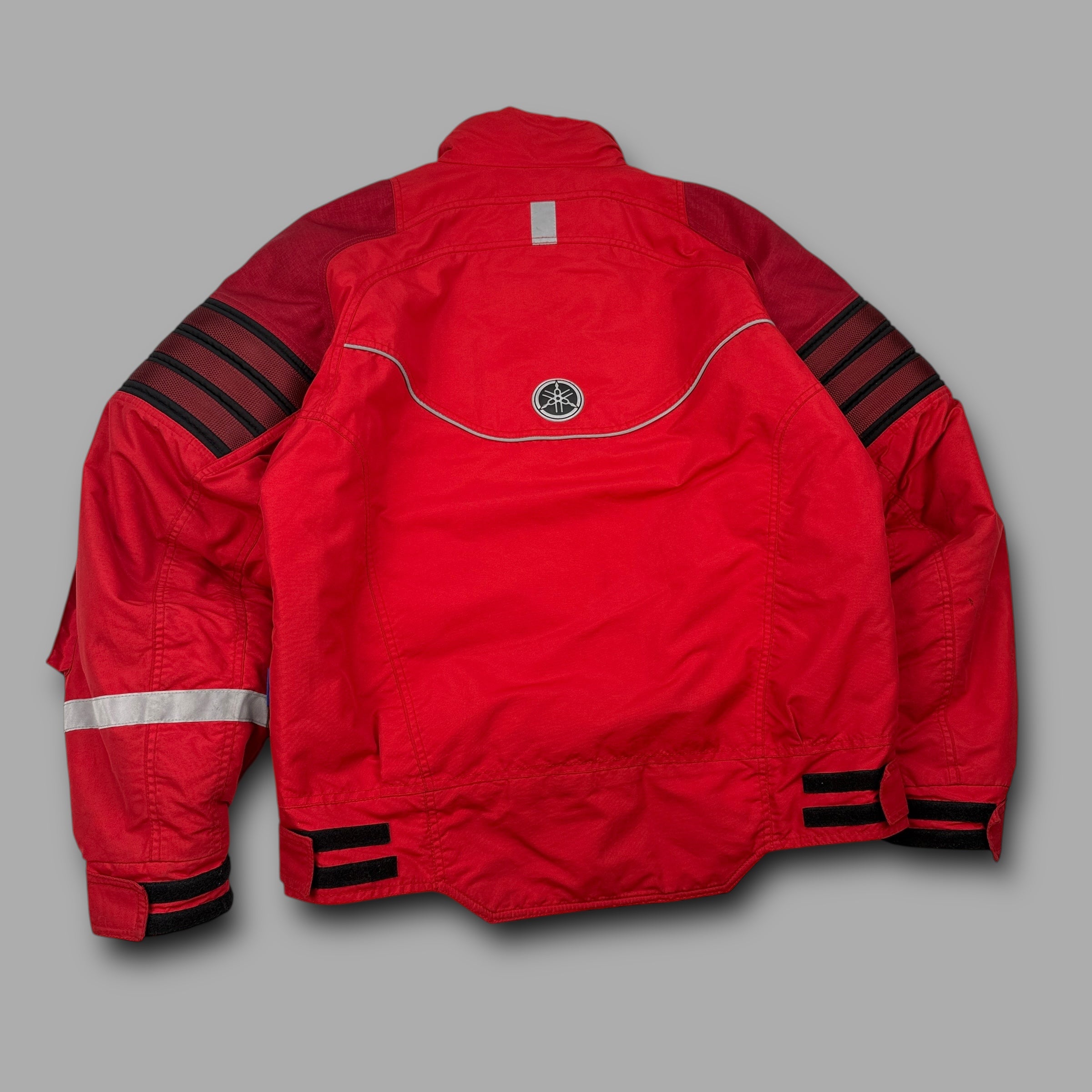 Yamaha 2000's technical cordura panelled biker jacket (M)