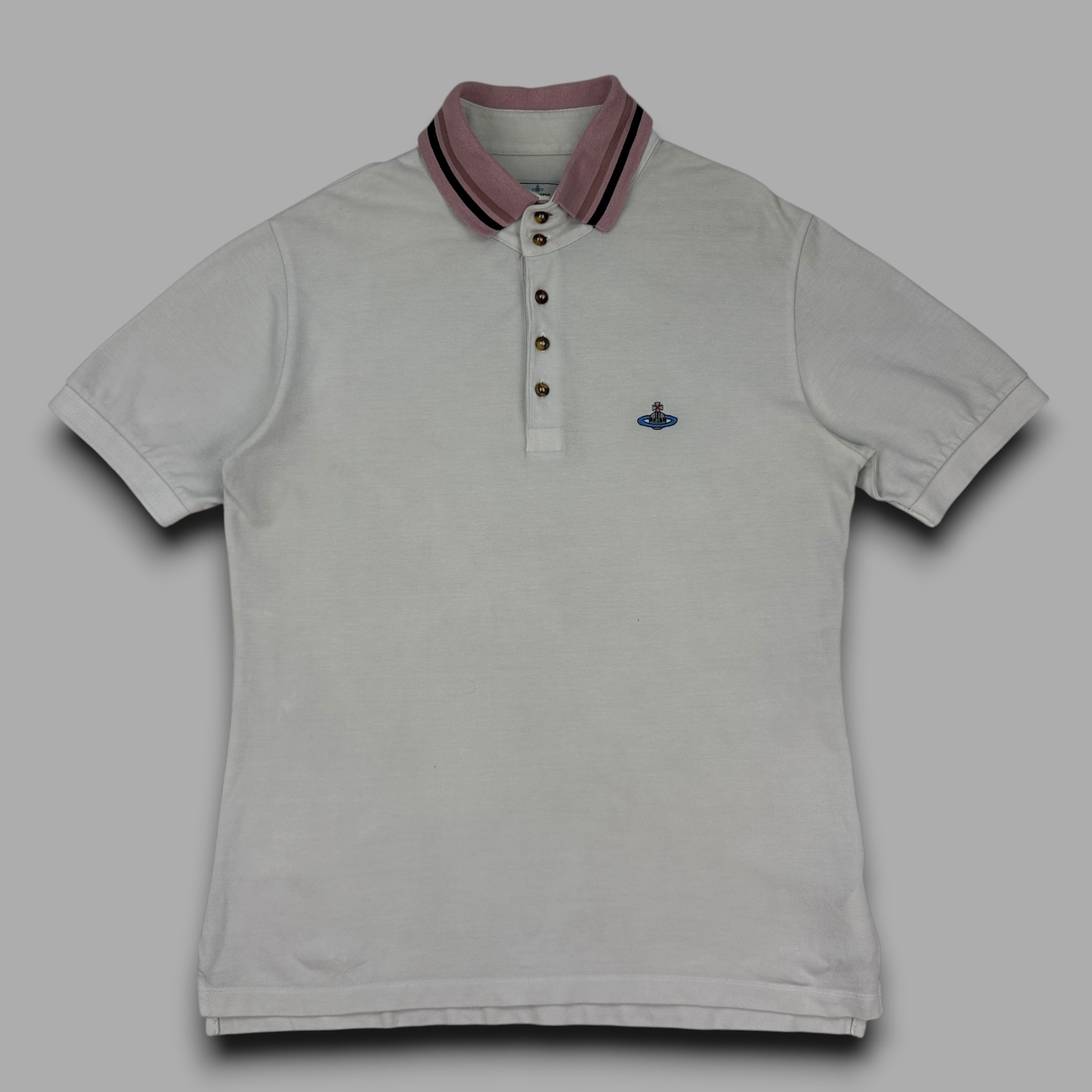 Vivienne Westwood 2000's embroidered polo shirt (L)