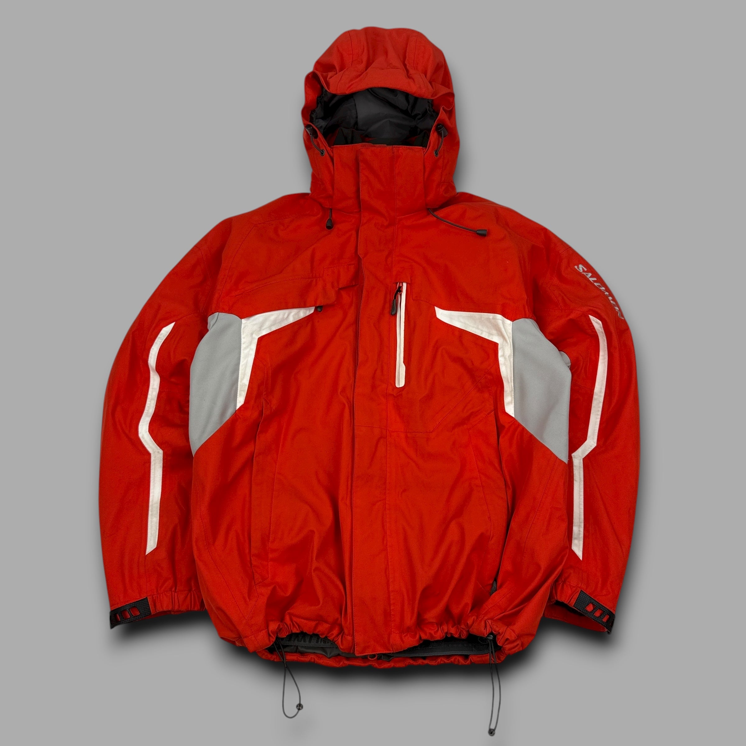 Salomon 2007 technical multi-pocket recco clima-pro storm ski jacket (M)