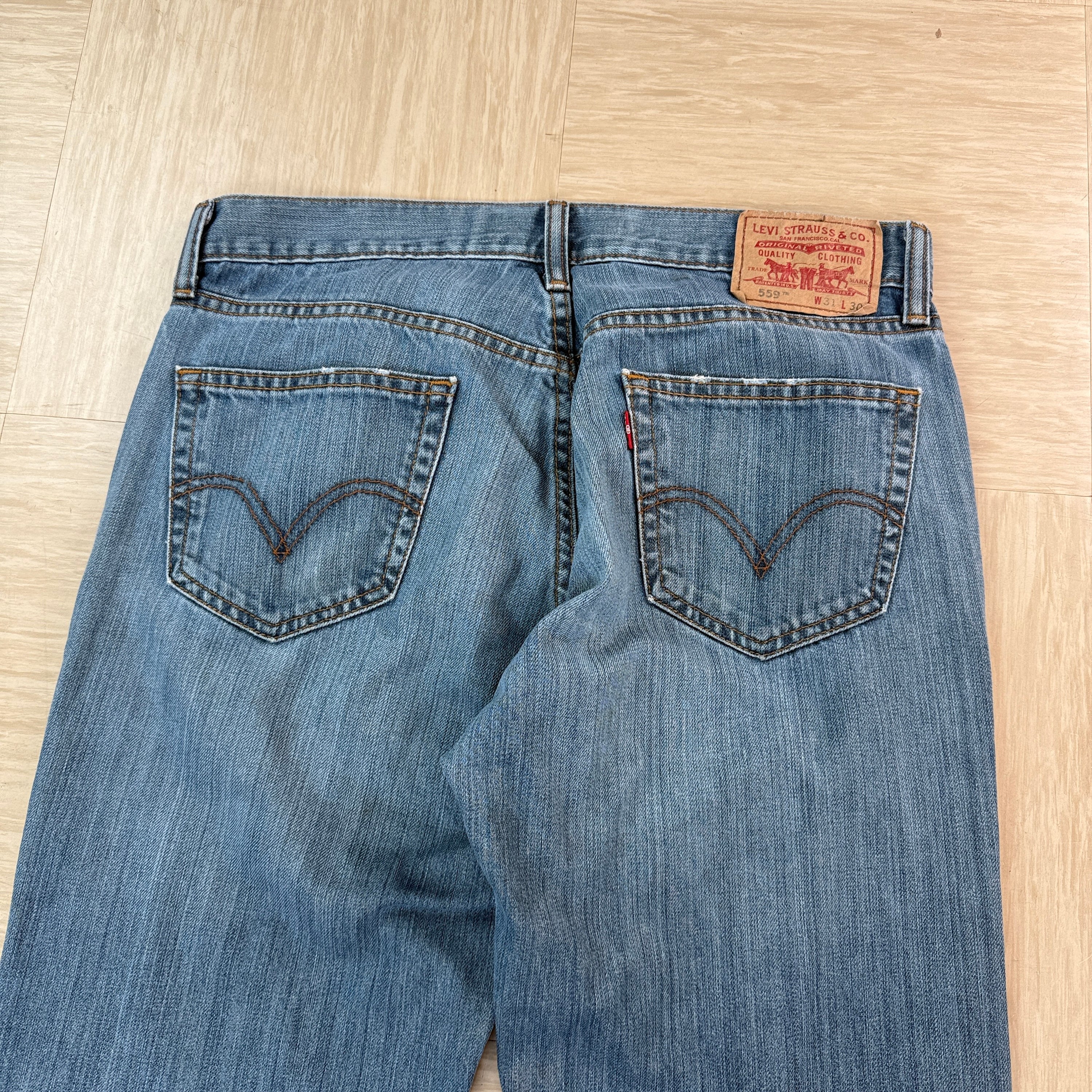 Levi's 559 2000's relaxed straight fit denim jeans (S)
