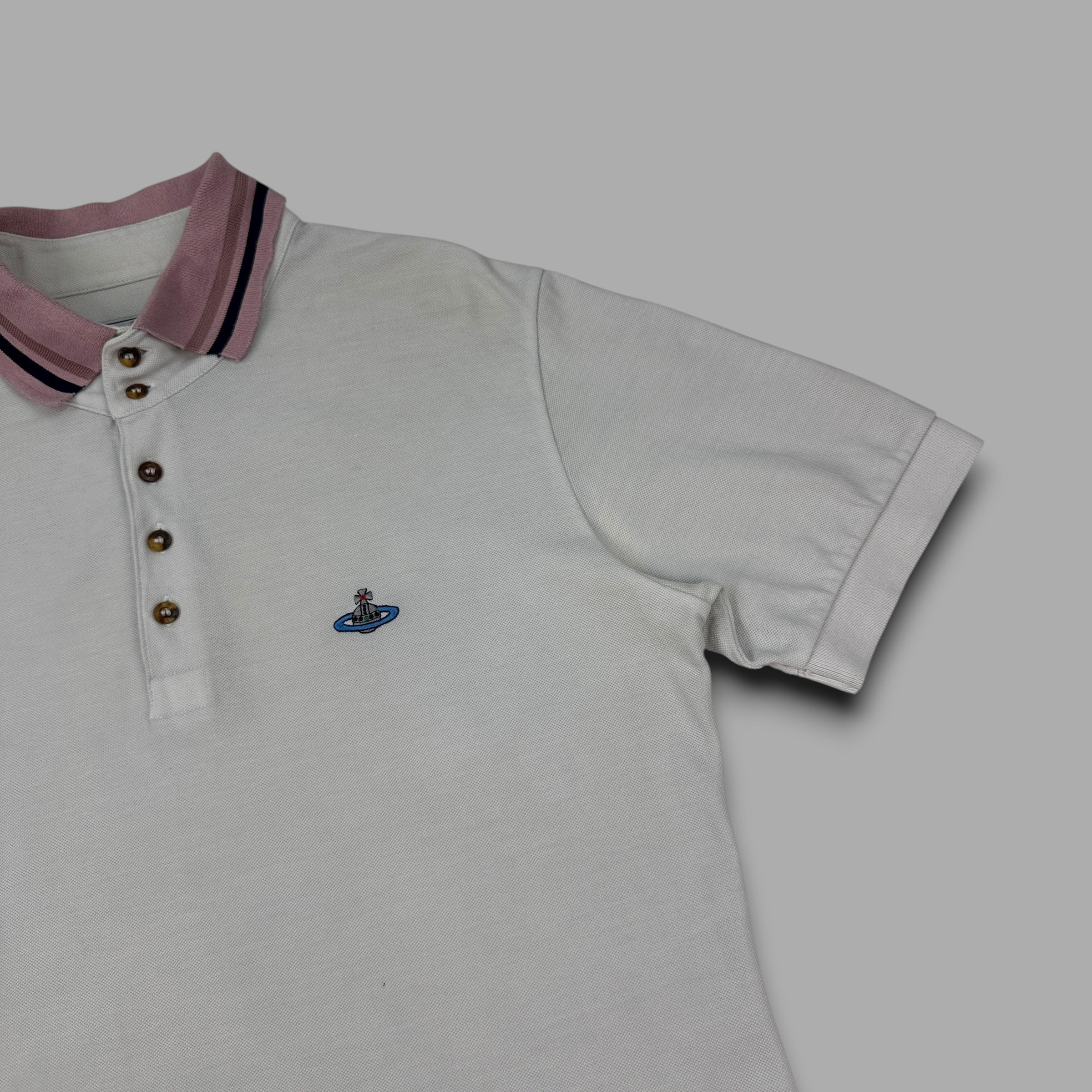 Vivienne Westwood 2000's embroidered polo shirt (L)