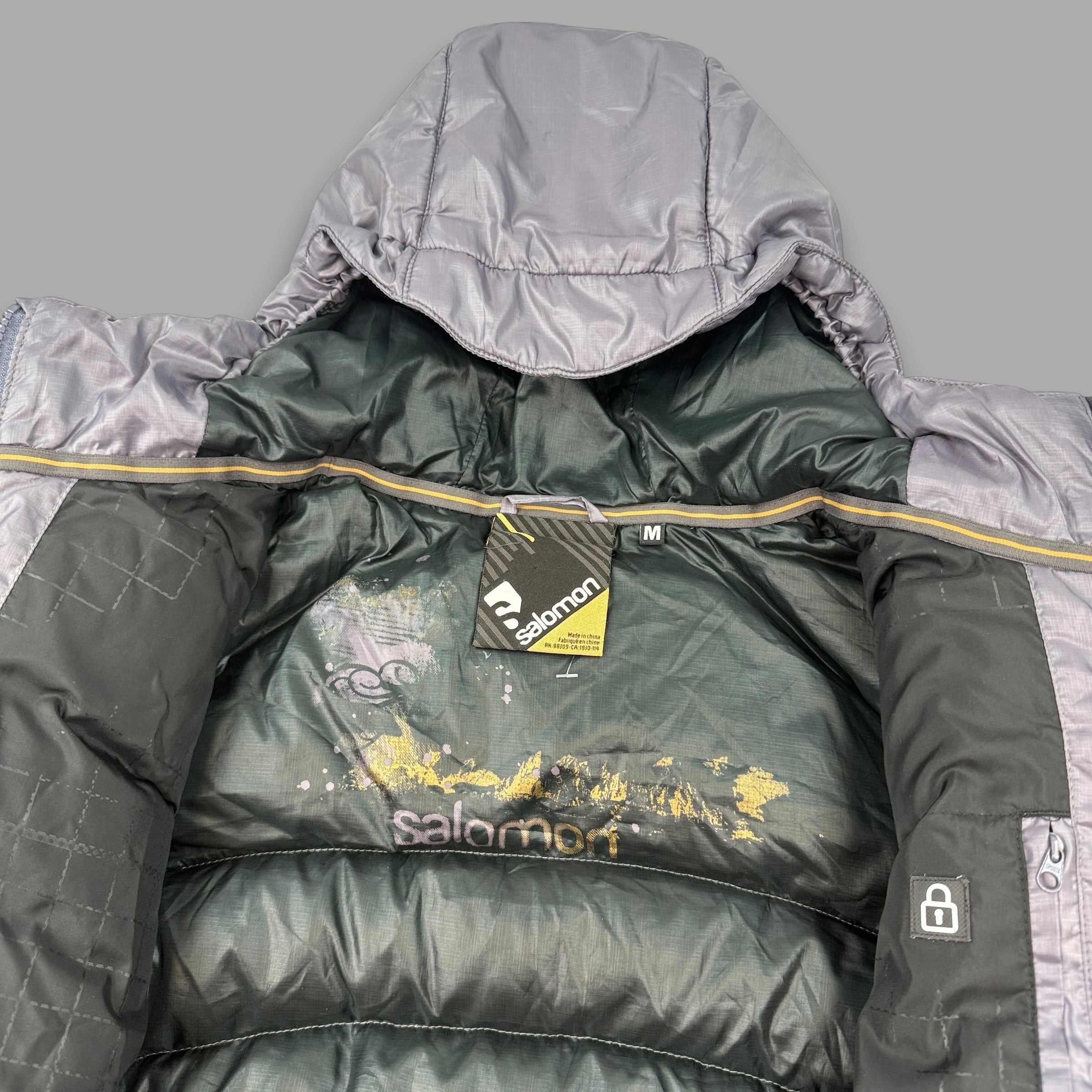 Salomon 2000's technical cropped downfilled puffer jacket (S)
