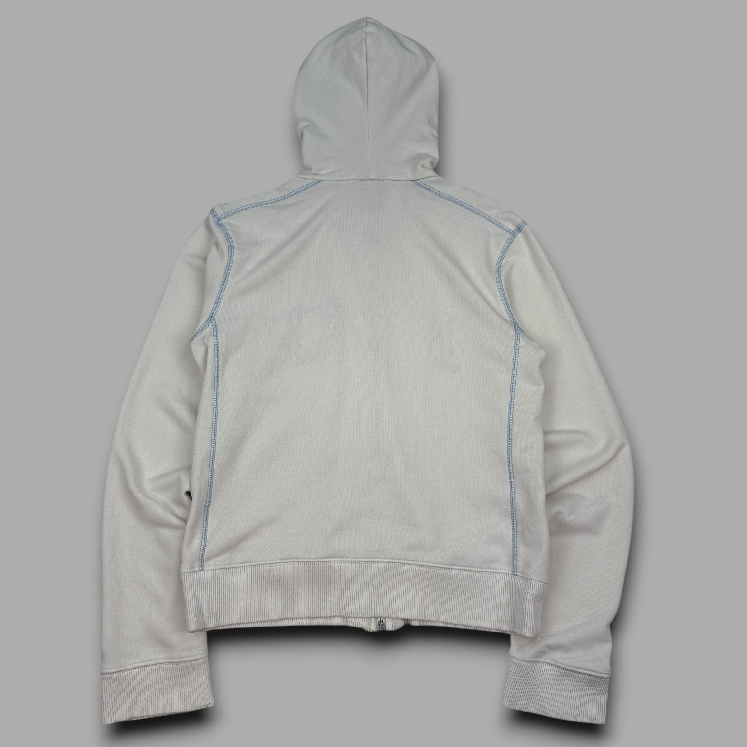 Nike 2000's spellout contrast stitch embroidered zip up hoodie (M) wms