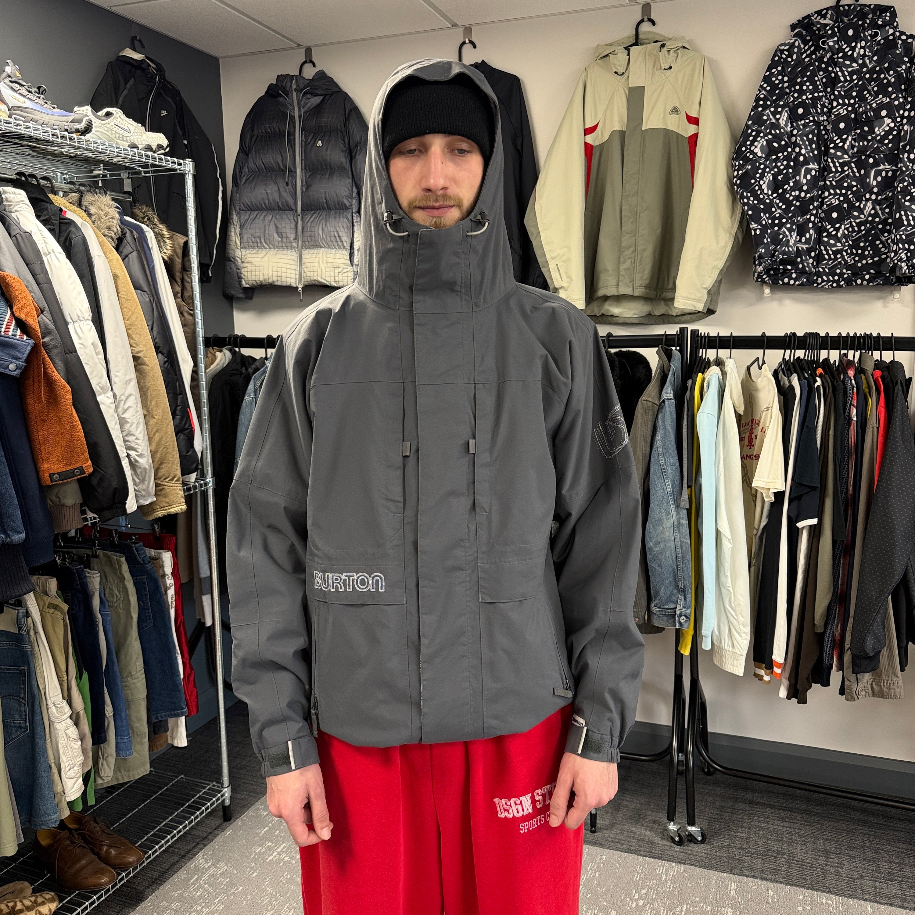 Burton 2000's technical multi-pocket softshell ski jacket (M-L)