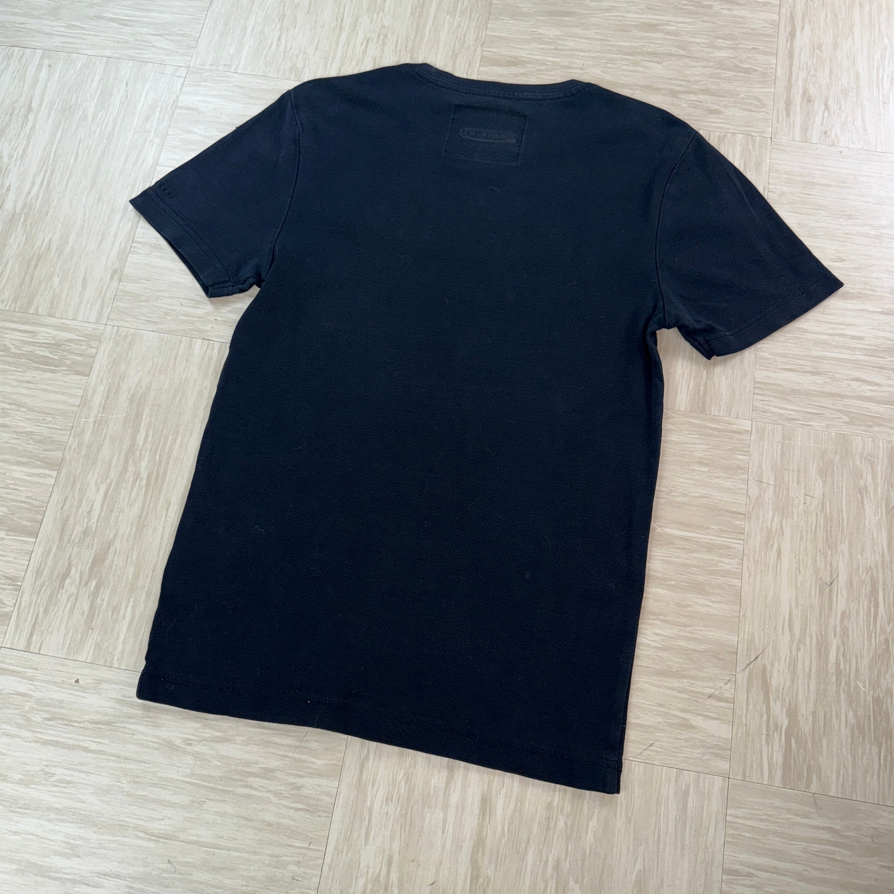 Gstar raw 2000's embroidered printed graphic muscle fit spellout tee (S)