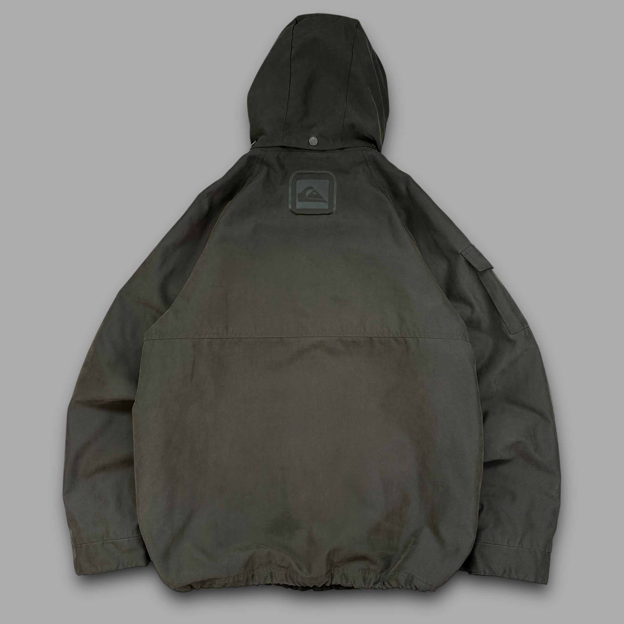 Quiksilver 2000's technical multi-pocket parka jacket (L)