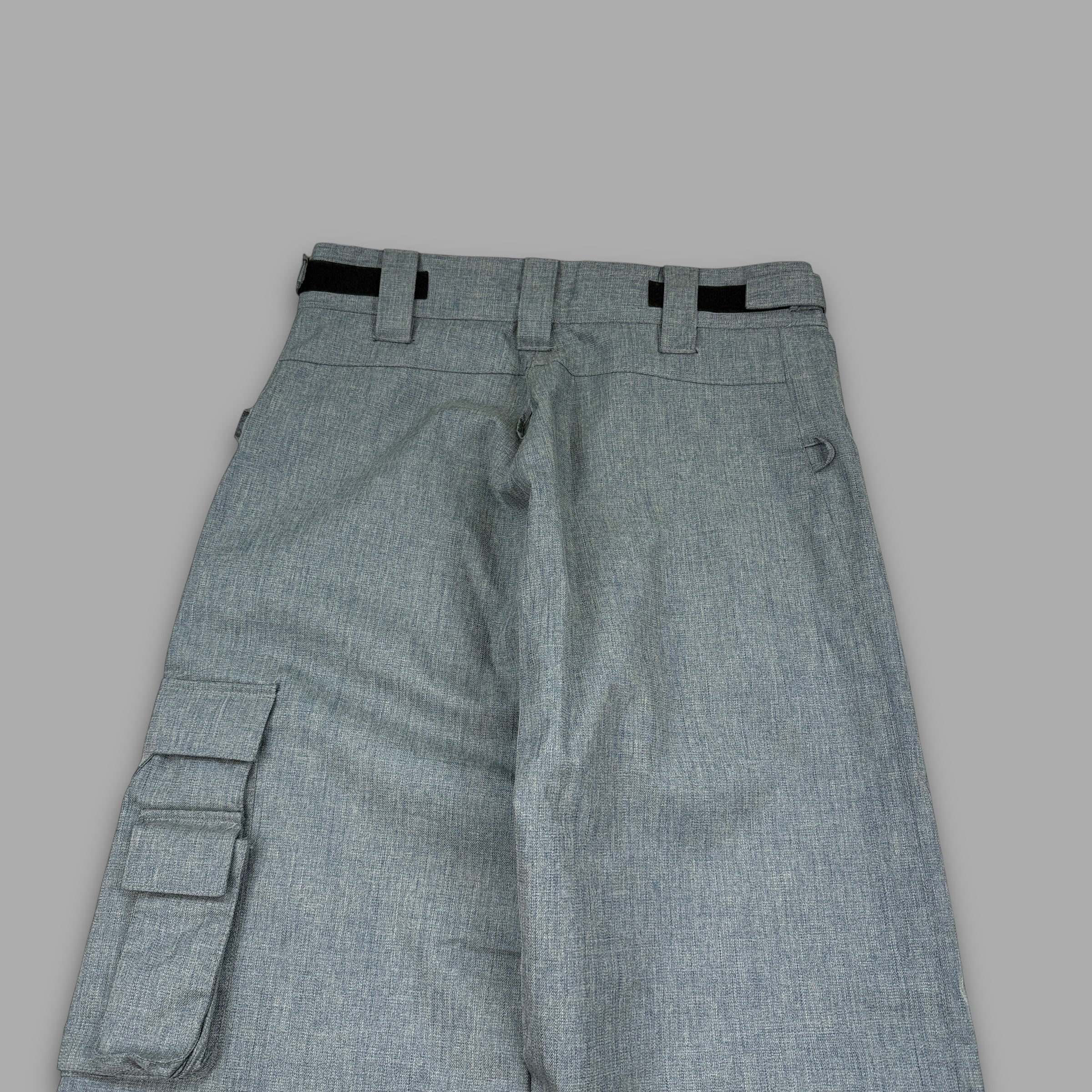 Billabong 2000's technical vented denim style baggy ski sallopettes (M)