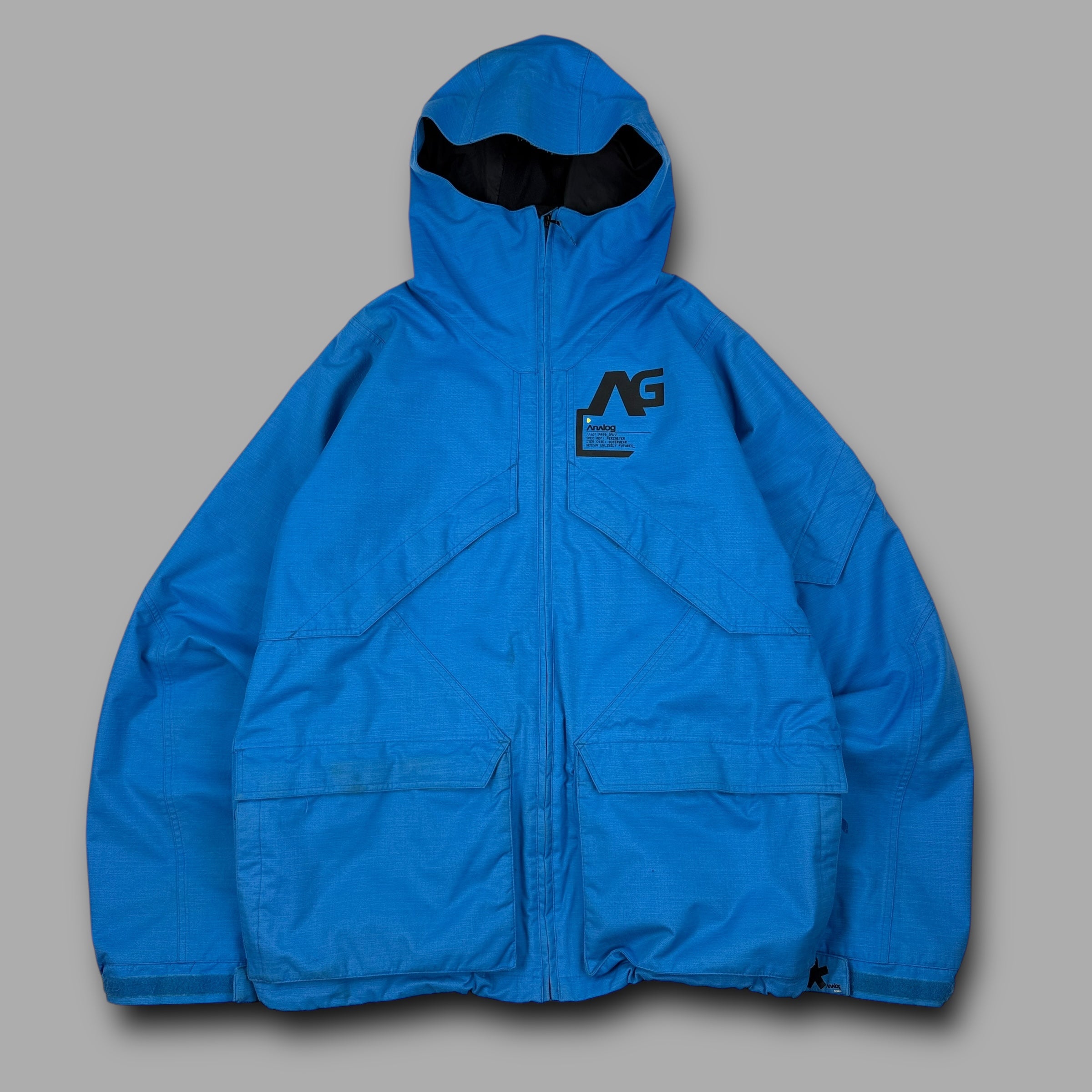 Burton analog 2000's technical multi-pocket panelled ski jacket (L)