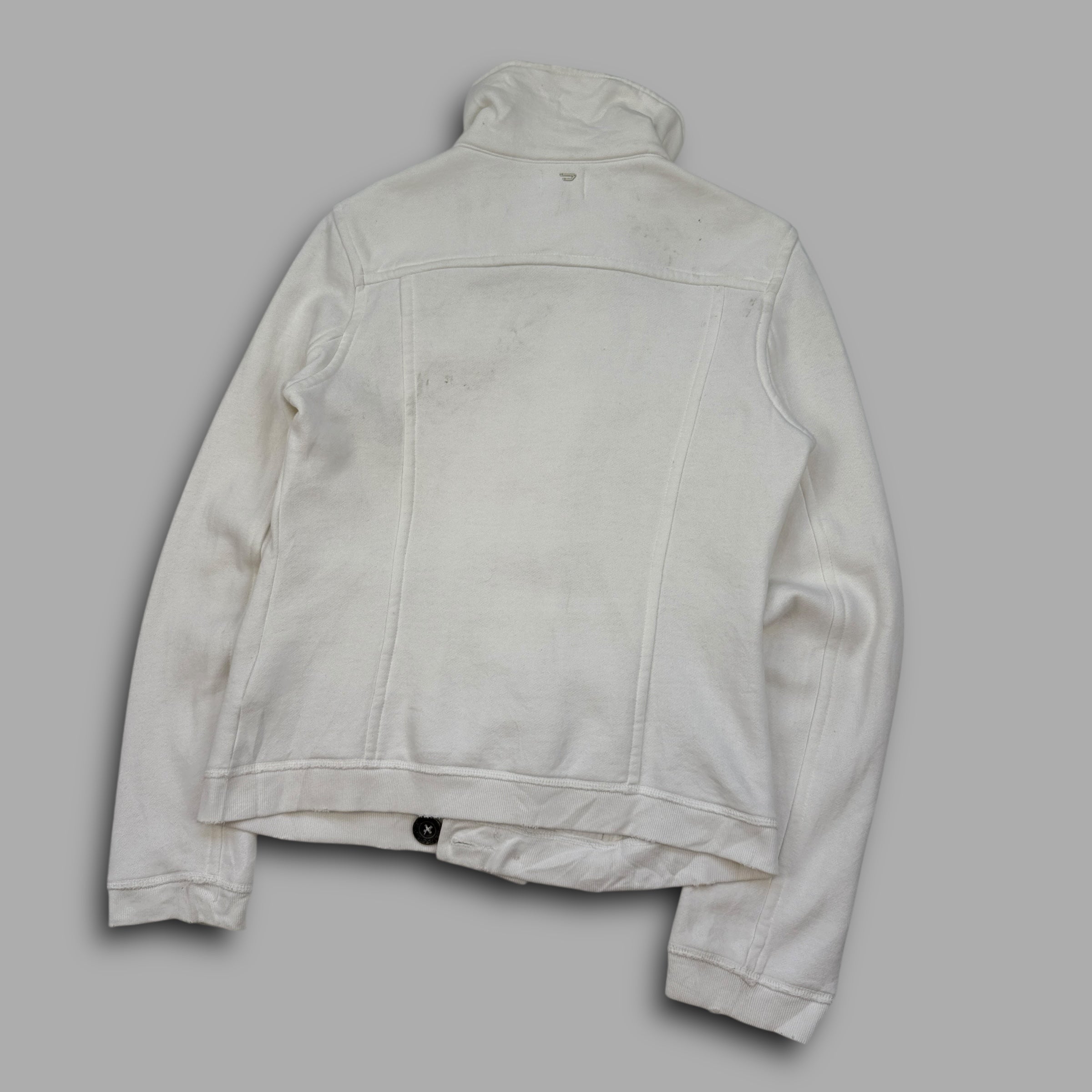 Diesel 2000’s asymmetrical button-up cotton jacket (M)