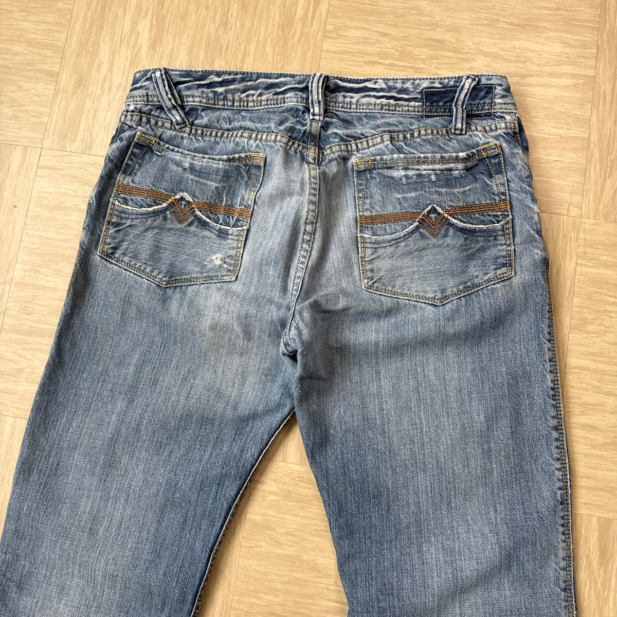 Diesel zaf 2000's relaxed flared bootcut denim jeans (S)
