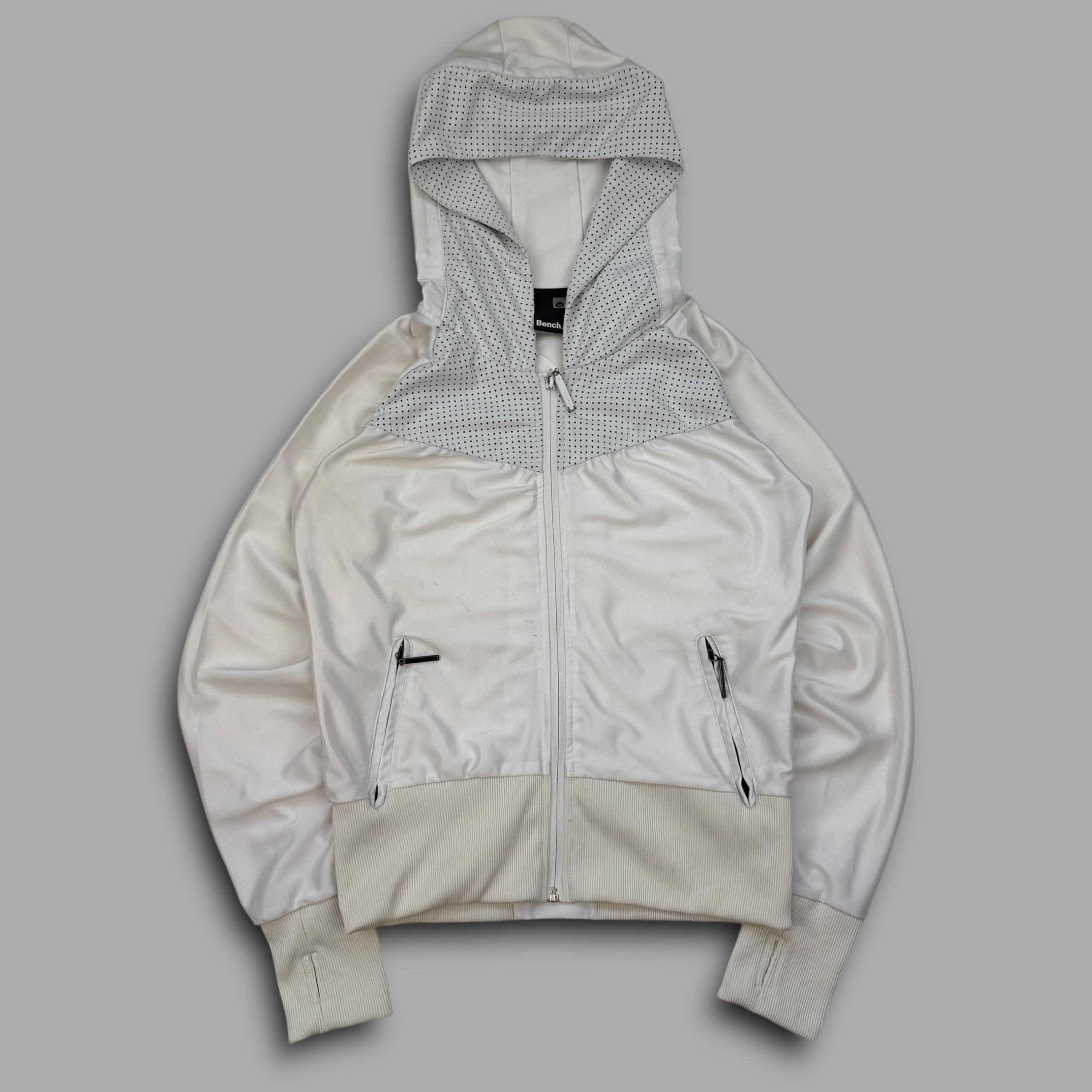 Bench 2000's perforated zip up hoodie (S-M) wms