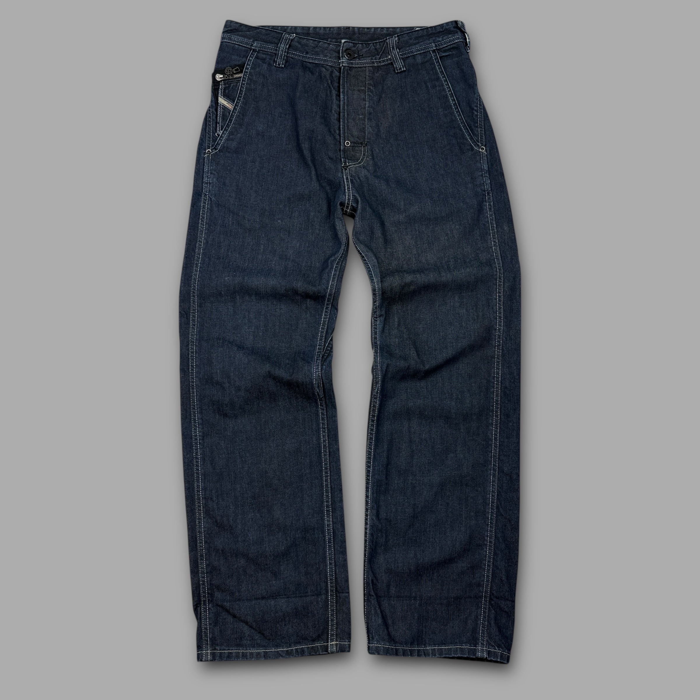 Diesel 2000's contrast stitch bootcut pheyo jeans (S)
