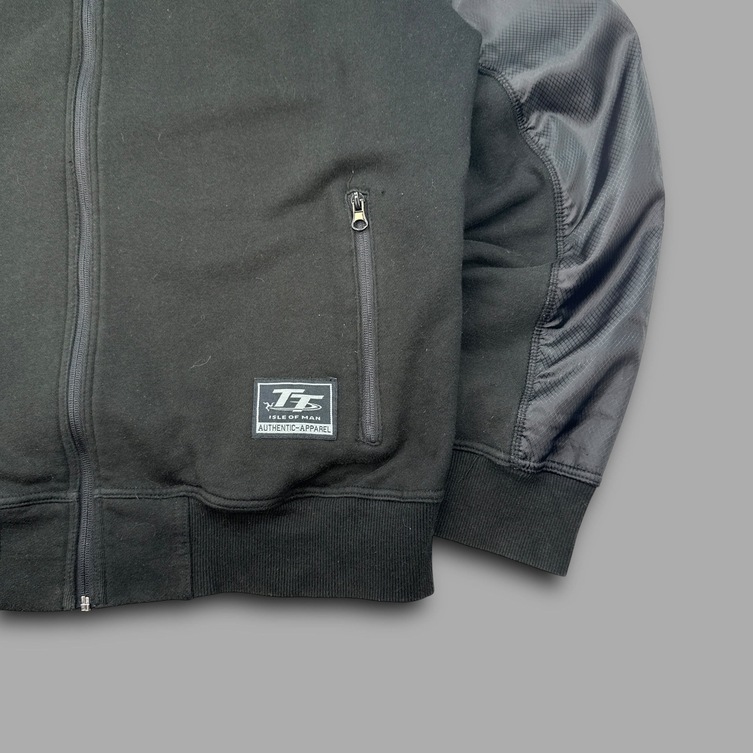 Isle of man TT 2000's full-zip hybrid hoodie (XL)