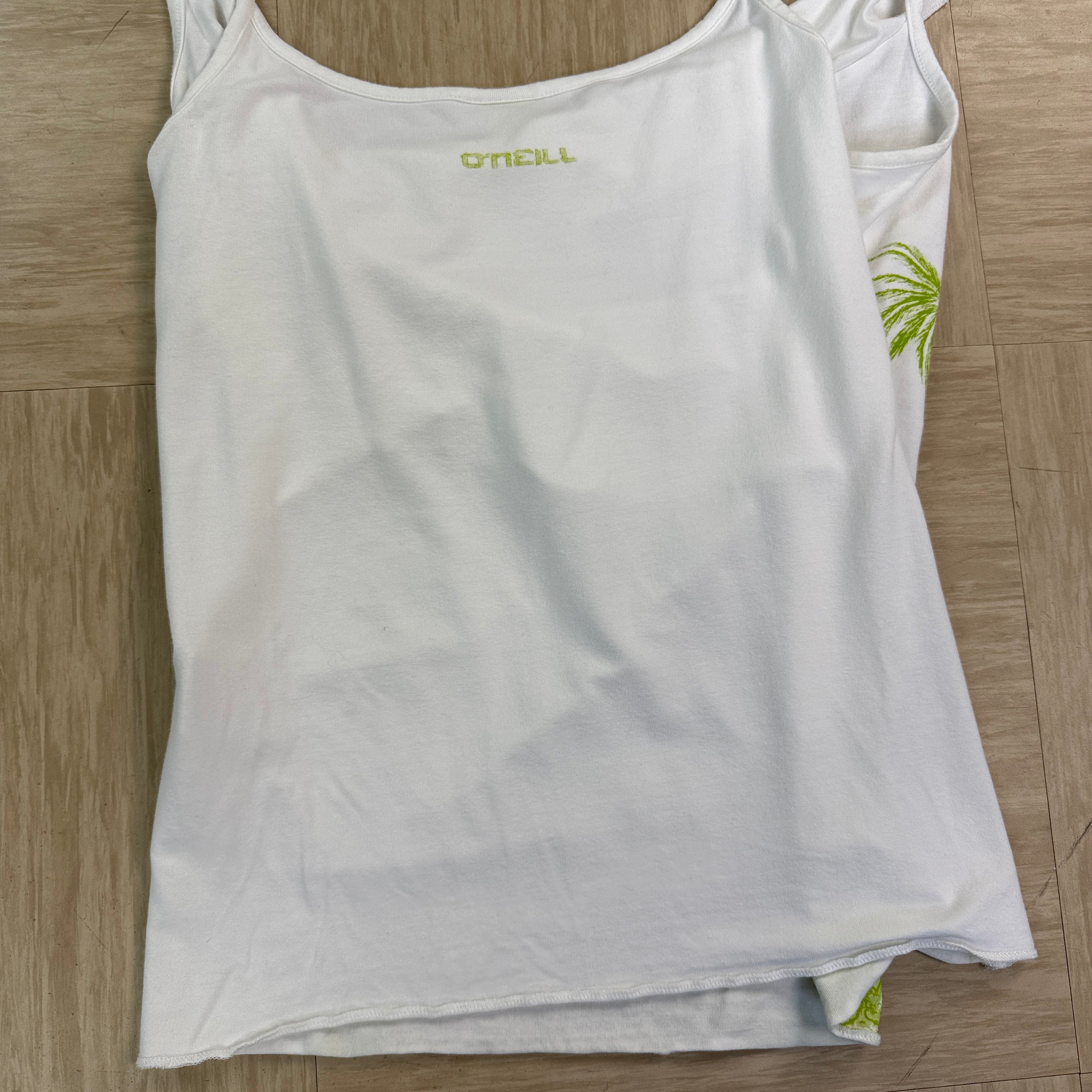 O'Neill 2000's graphic asymmetric vest top (L) wms