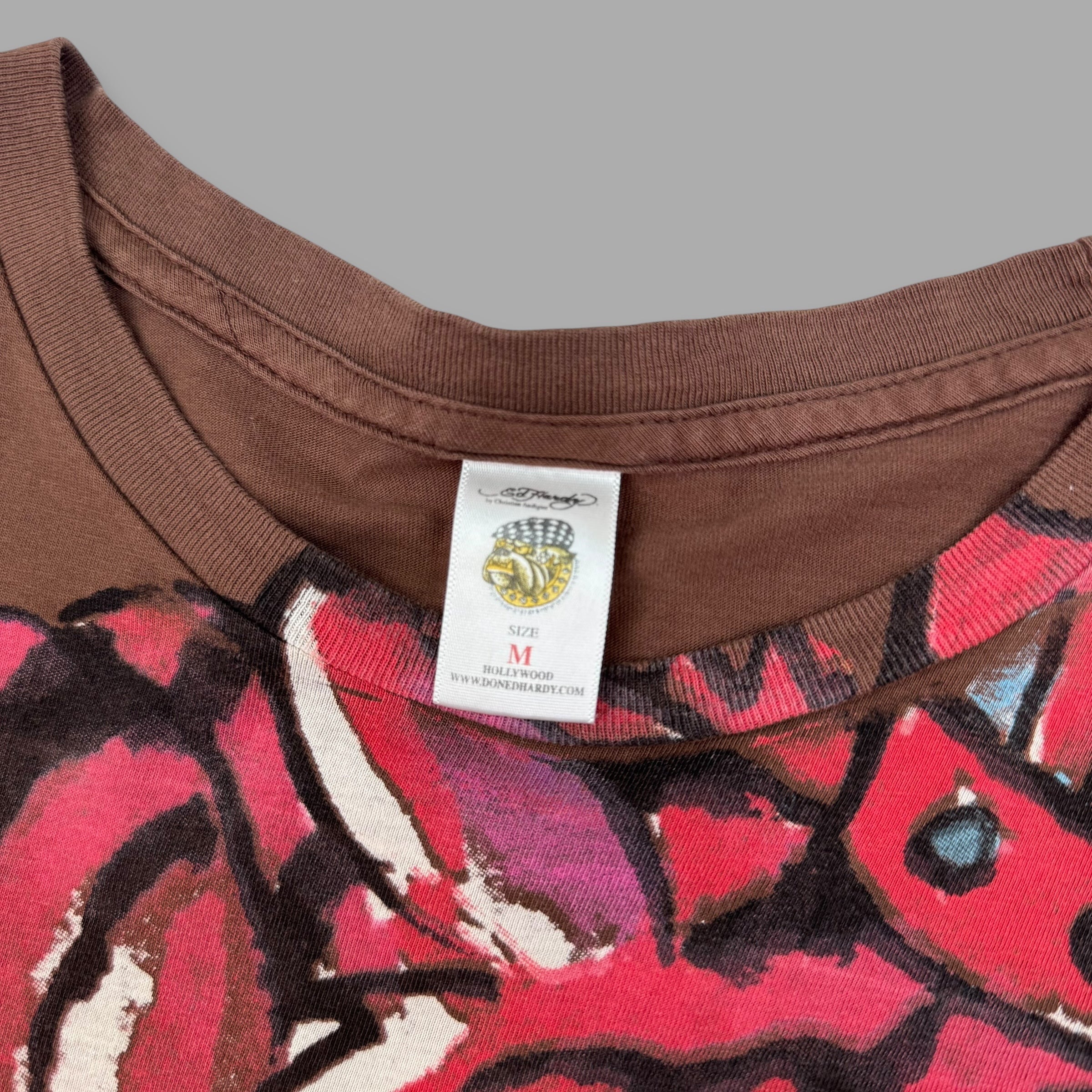 Ed hardy 2000's graphic spellout tee (M)