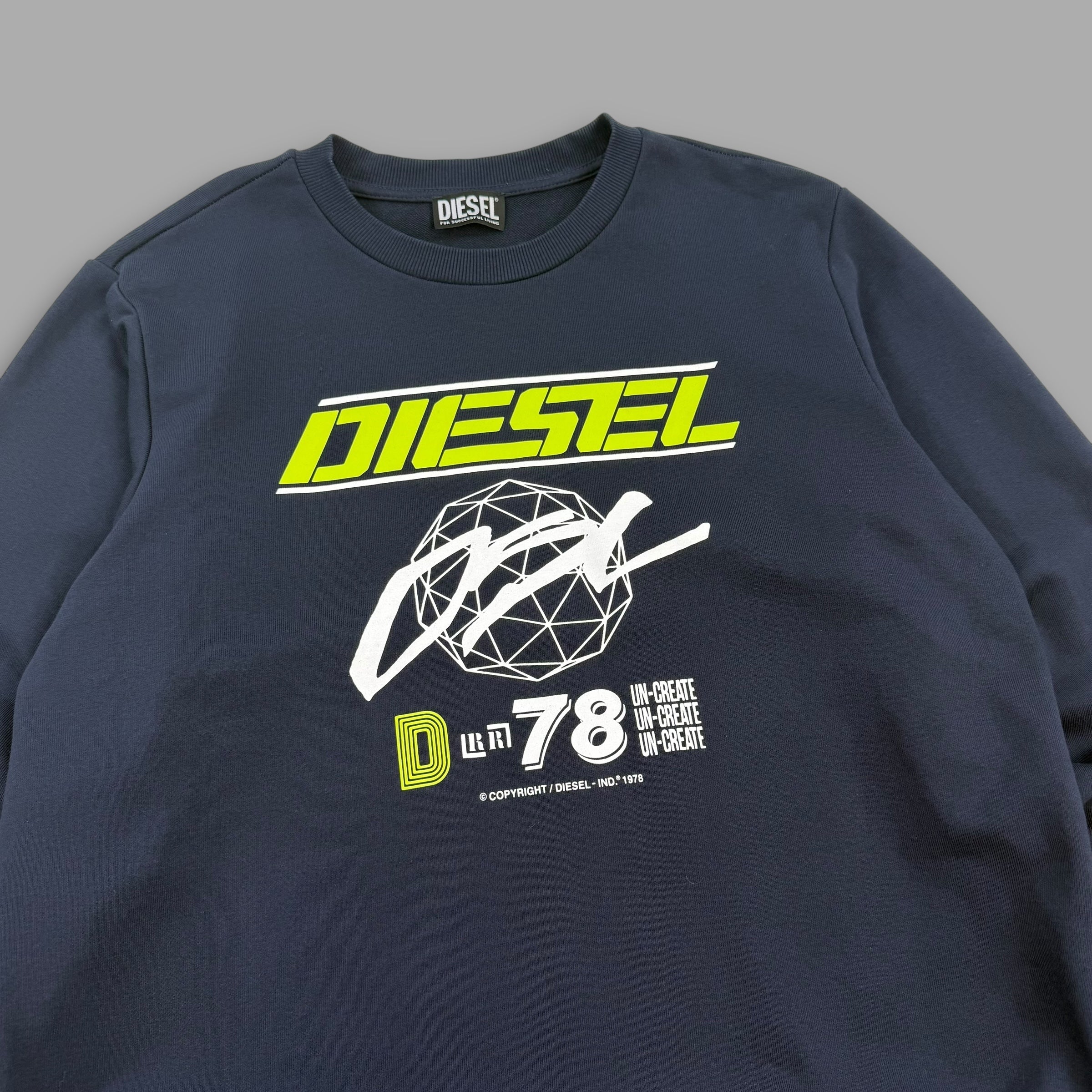 Diesel 2000's graphic spellout pullover sweatshirt (L)