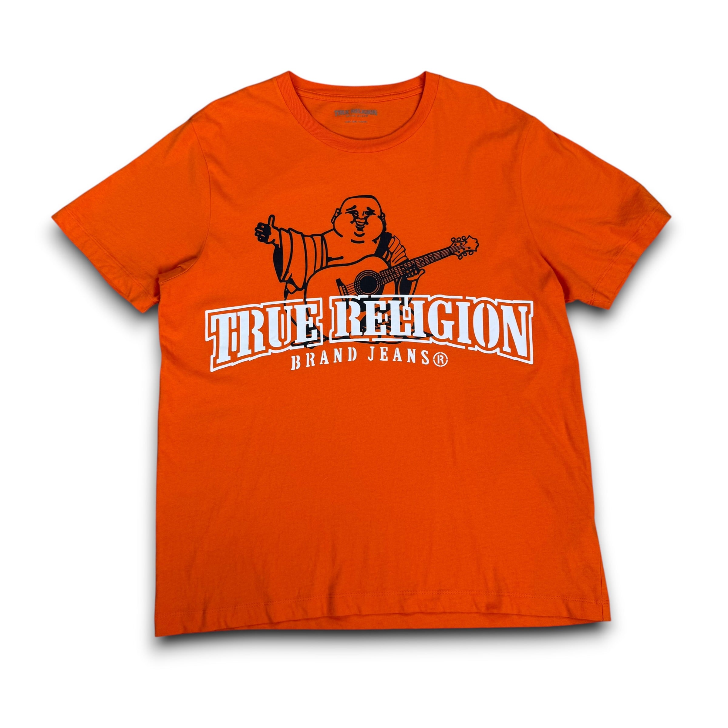 True religion 2000's graphic screen print Buddha tee (L)
