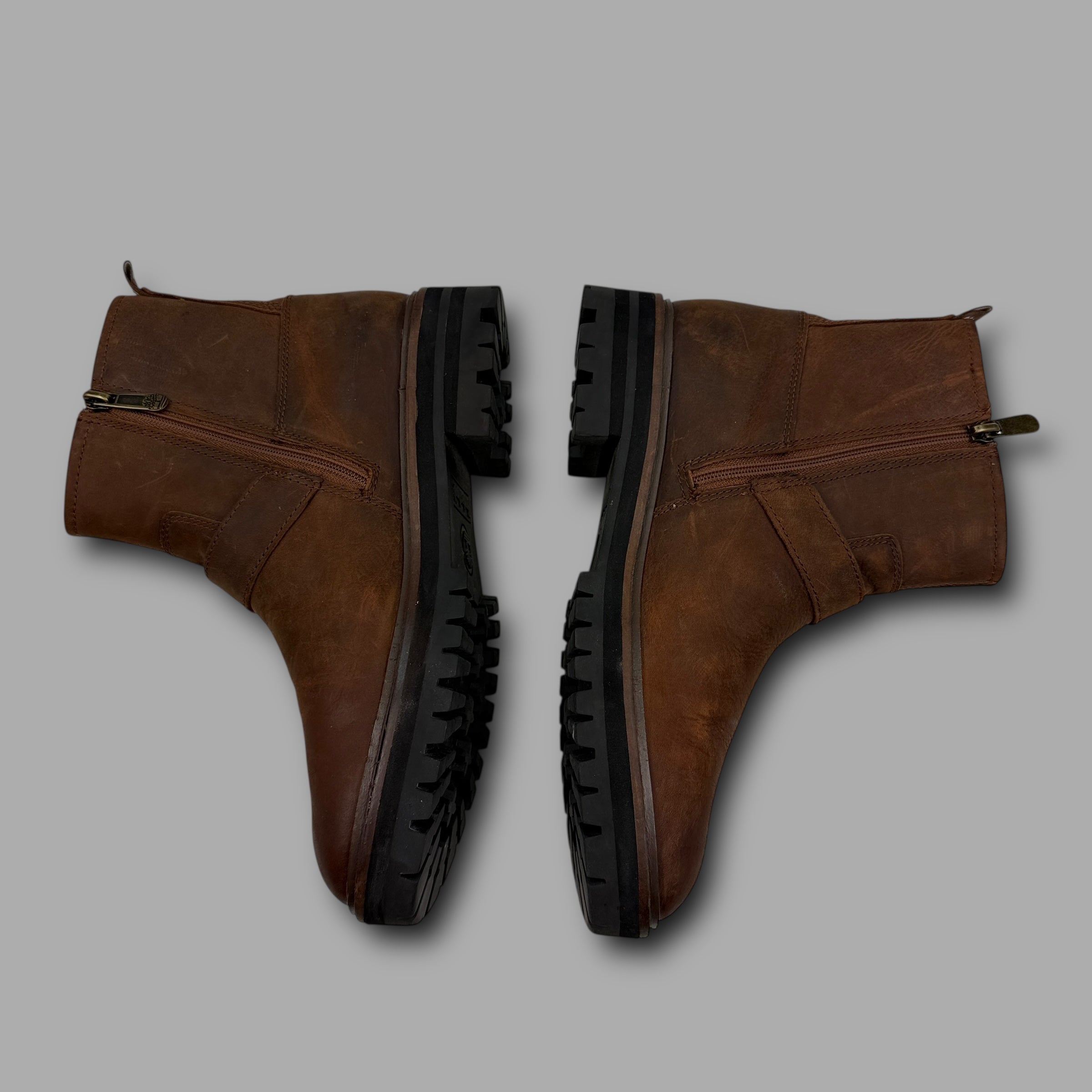 Timberland 2000's leather square biker boots (UK6)