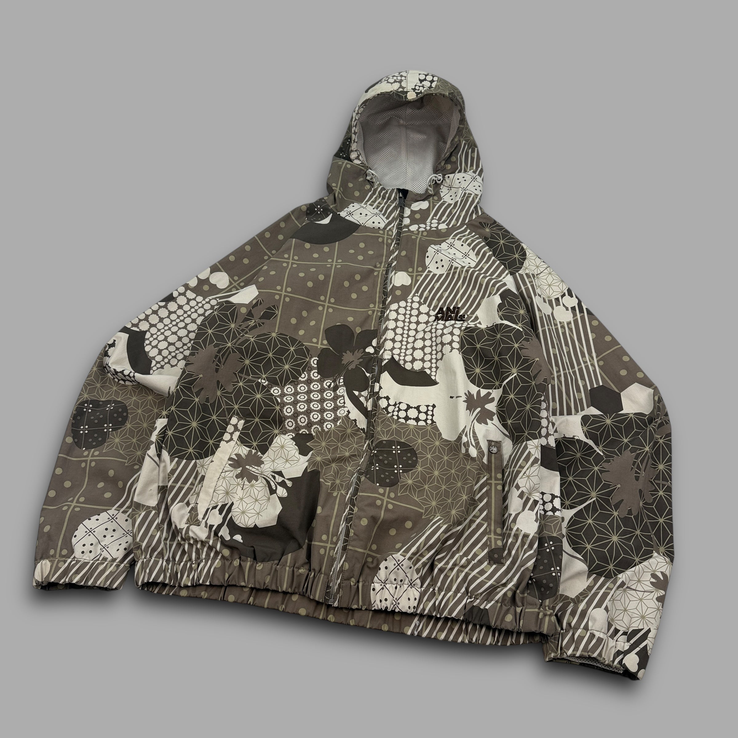 Animal 2000's technical zip-up monogram softshell (L) wms