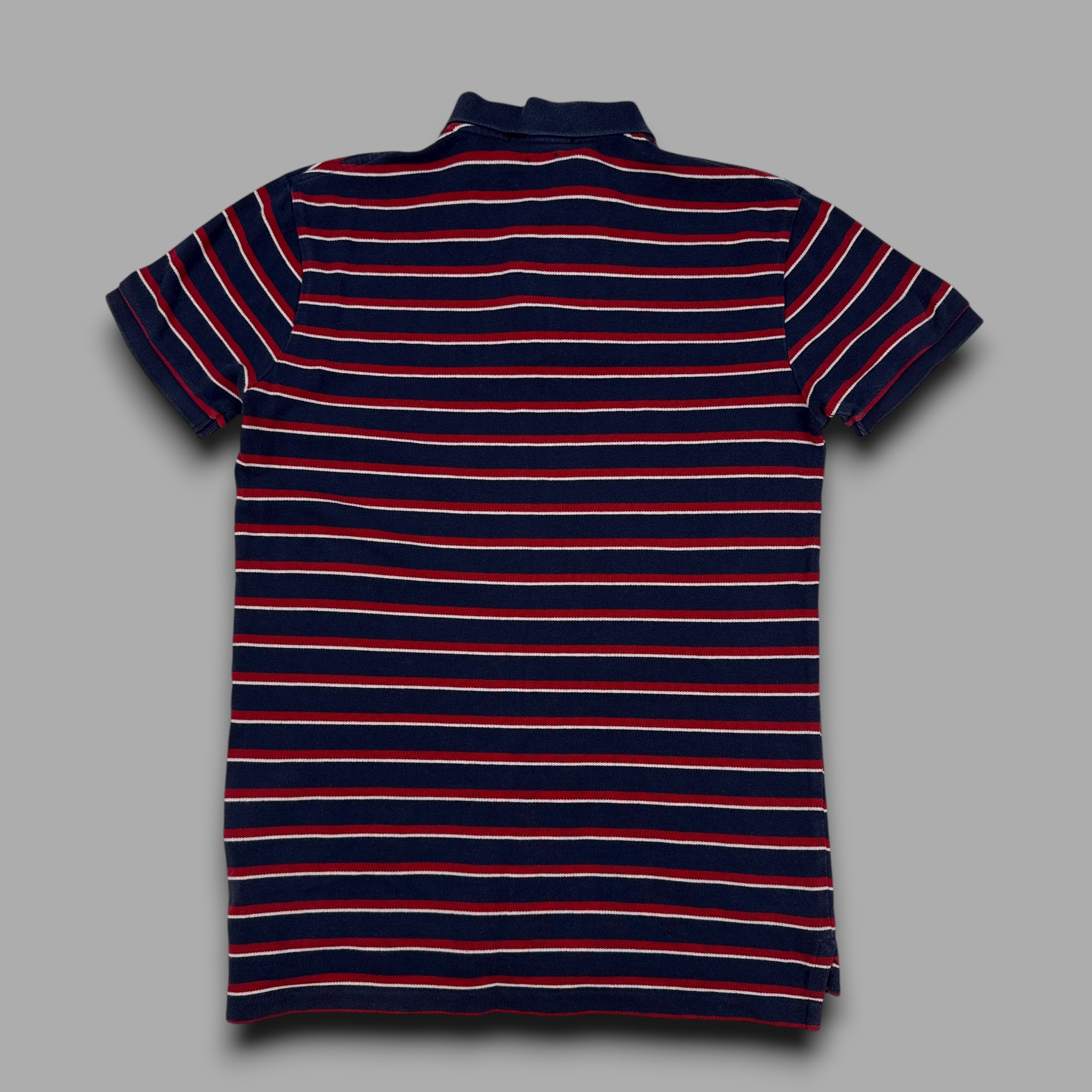 Ralph Lauren 2000's embroidered striped polo shirt (M)